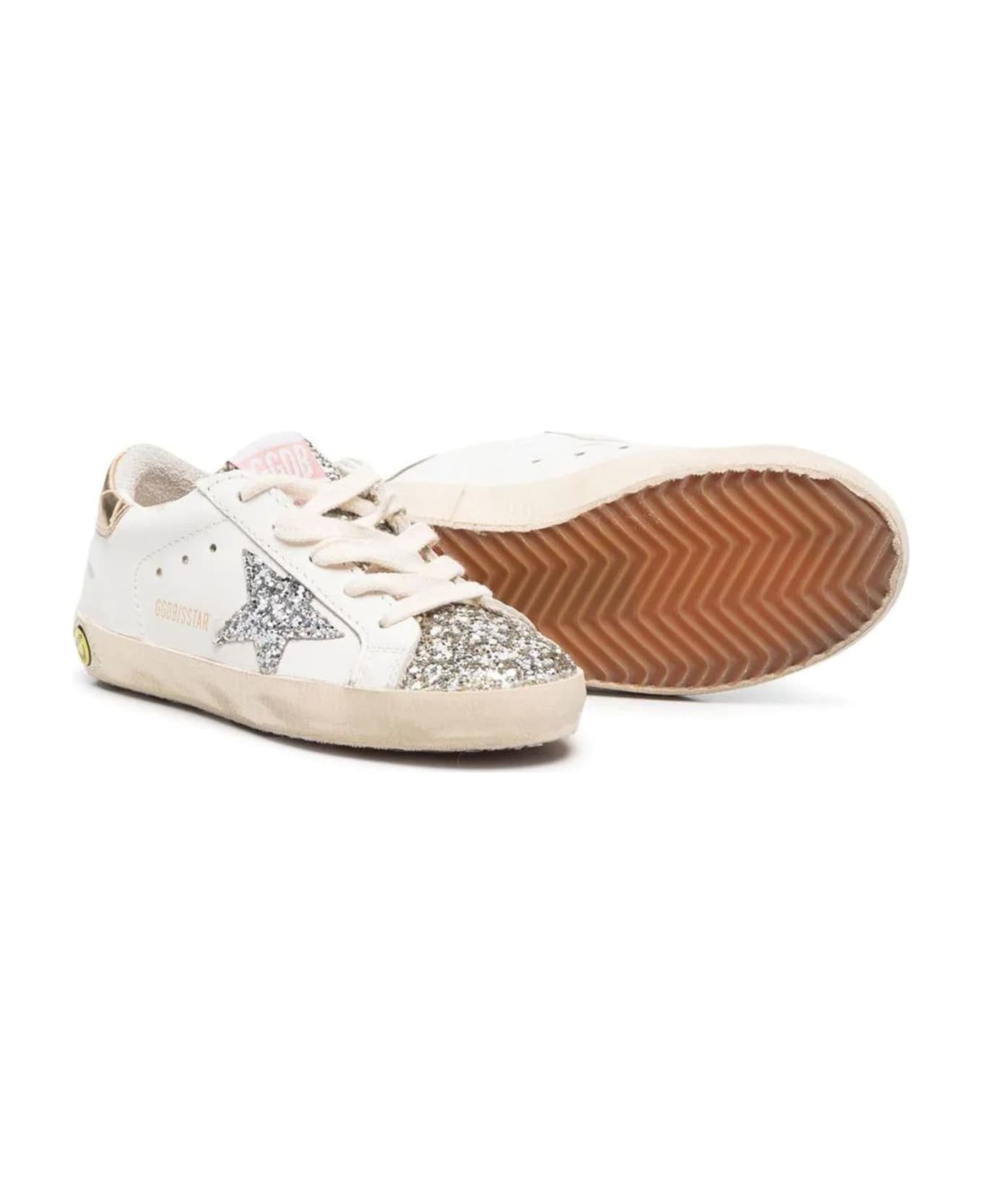 Golden Goose White Leather Sneakers - Bianco