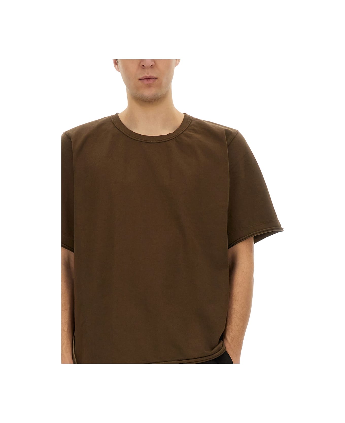 Uma Wang Cotton T-shirt - BROWN