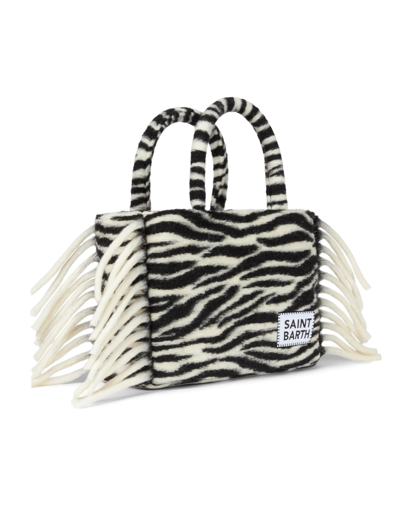 MC2 Saint Barth Colette Blanket Handbag With Animalier Print - MULTICOLOR