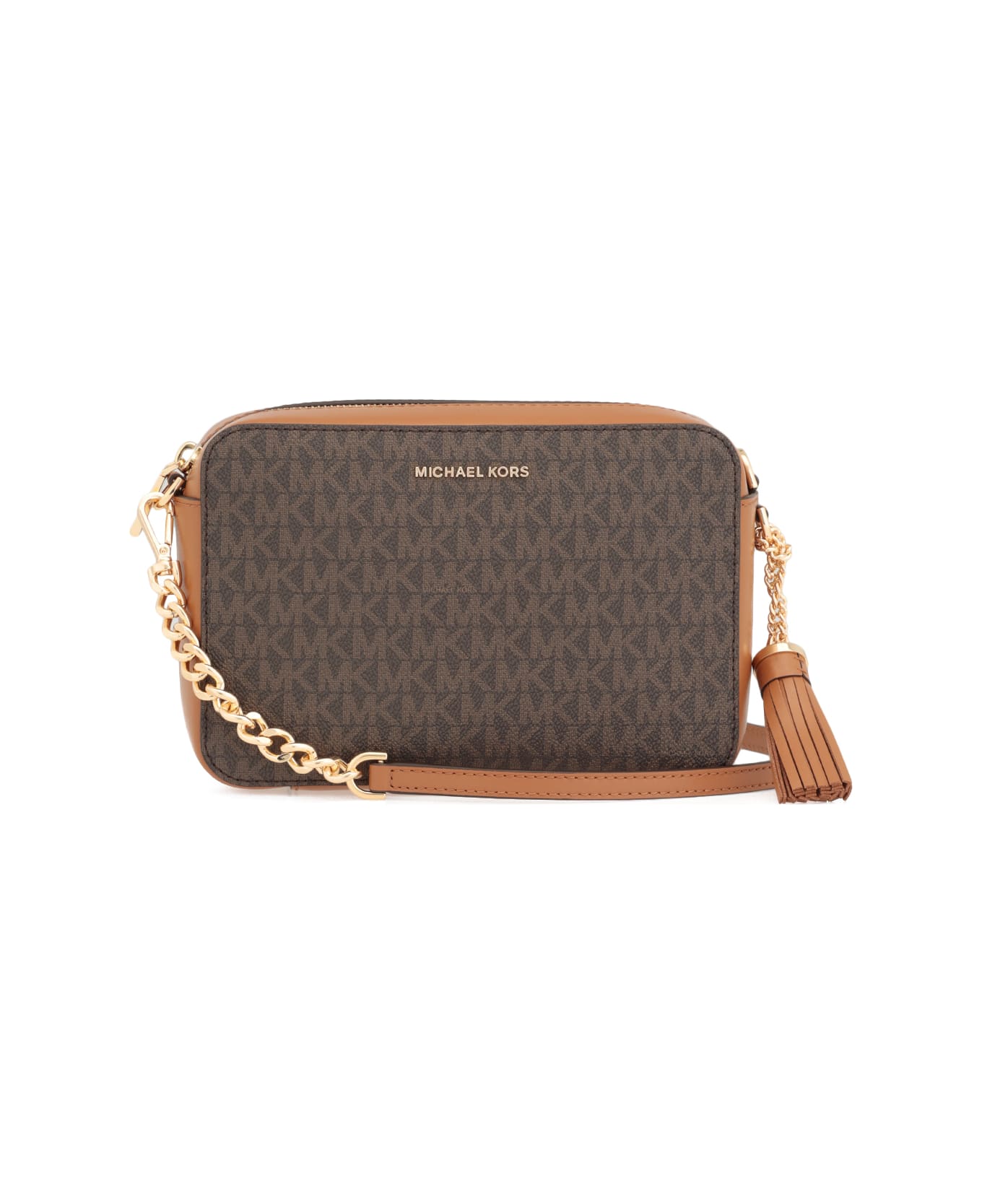 Michael Kors Leather Crossbody Bag - Brown
