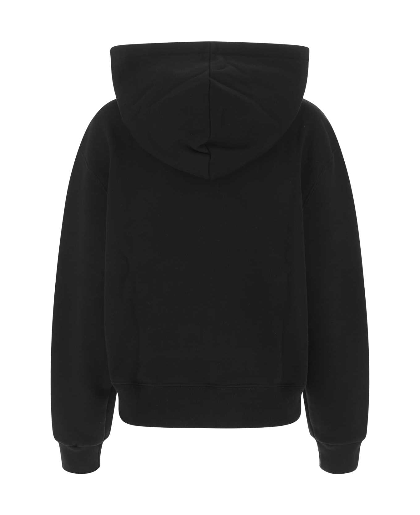 AMIRI Black Cotton Oversize Sweatshirt - 001 フリース