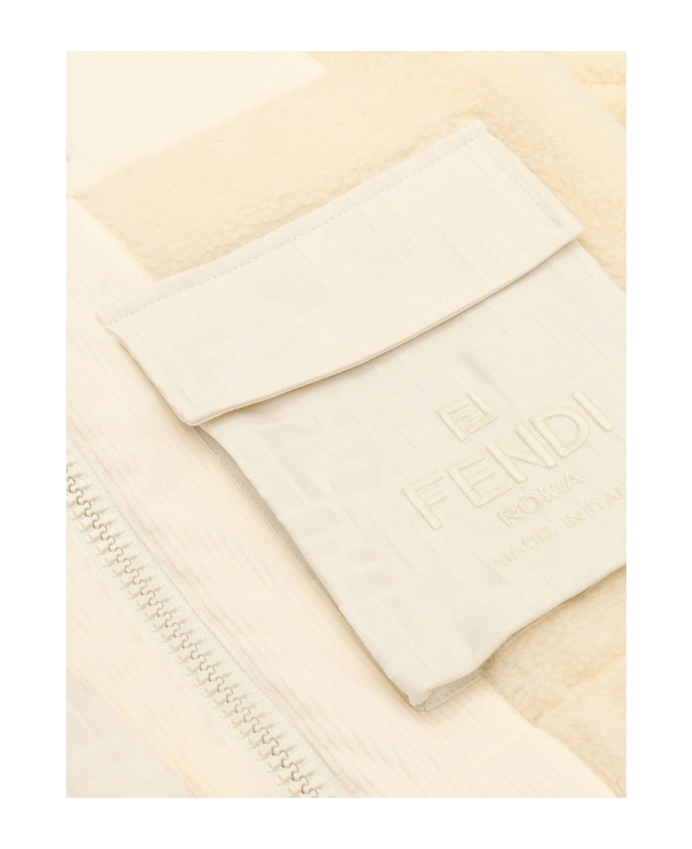 Fendi Teddy Jacket - WHITE