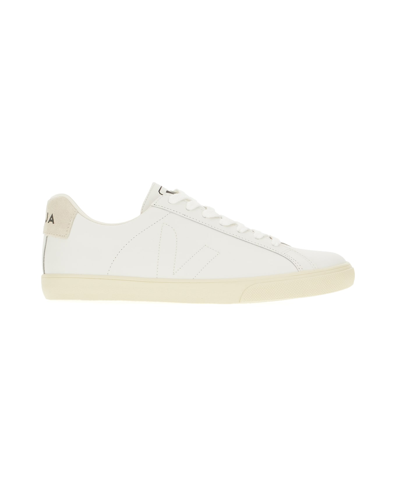Veja White Leather Esplar Sneakers - EXTRAWHITE