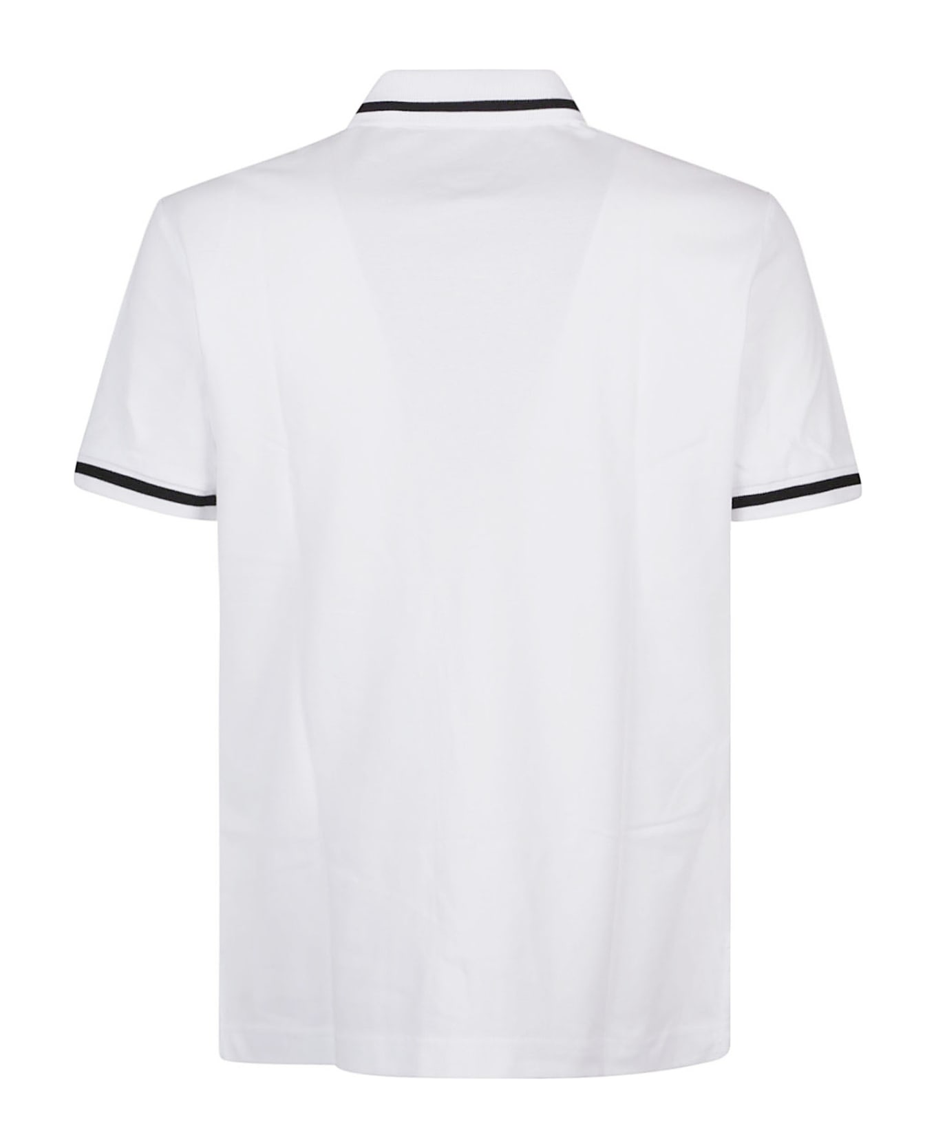 Versace Jeans Couture Short Sleeve Polo Shirt - White ポロシャツ