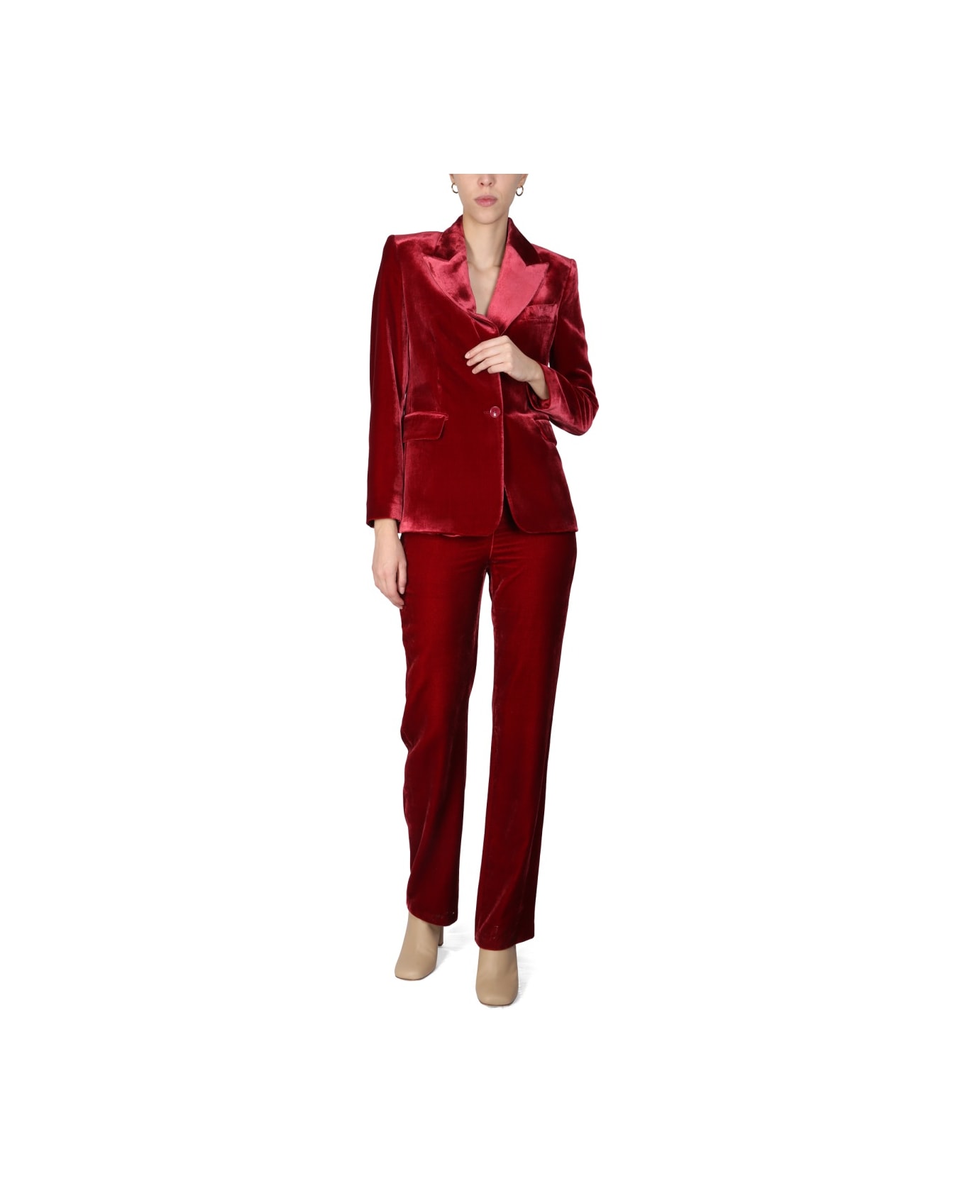 Boutique Moschino Velvet Jacket - RED ジャケット