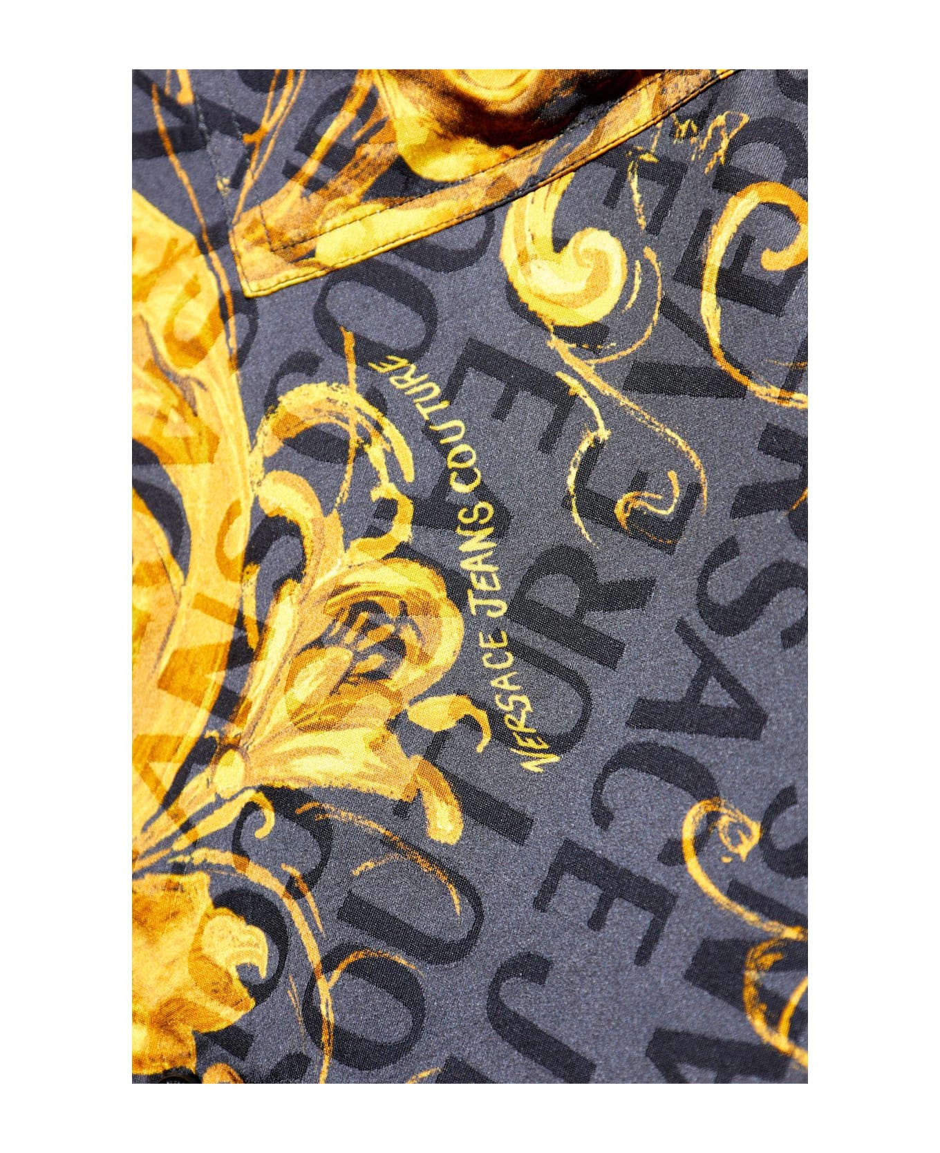 Versace Jeans Couture Patterned Shirt - BLACK