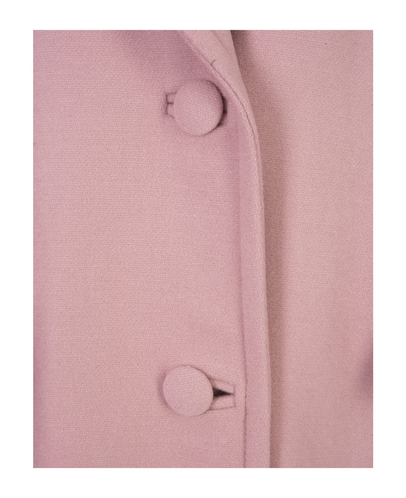 Gianluca Capannolo Pink Wool Midi Coat - Rosa