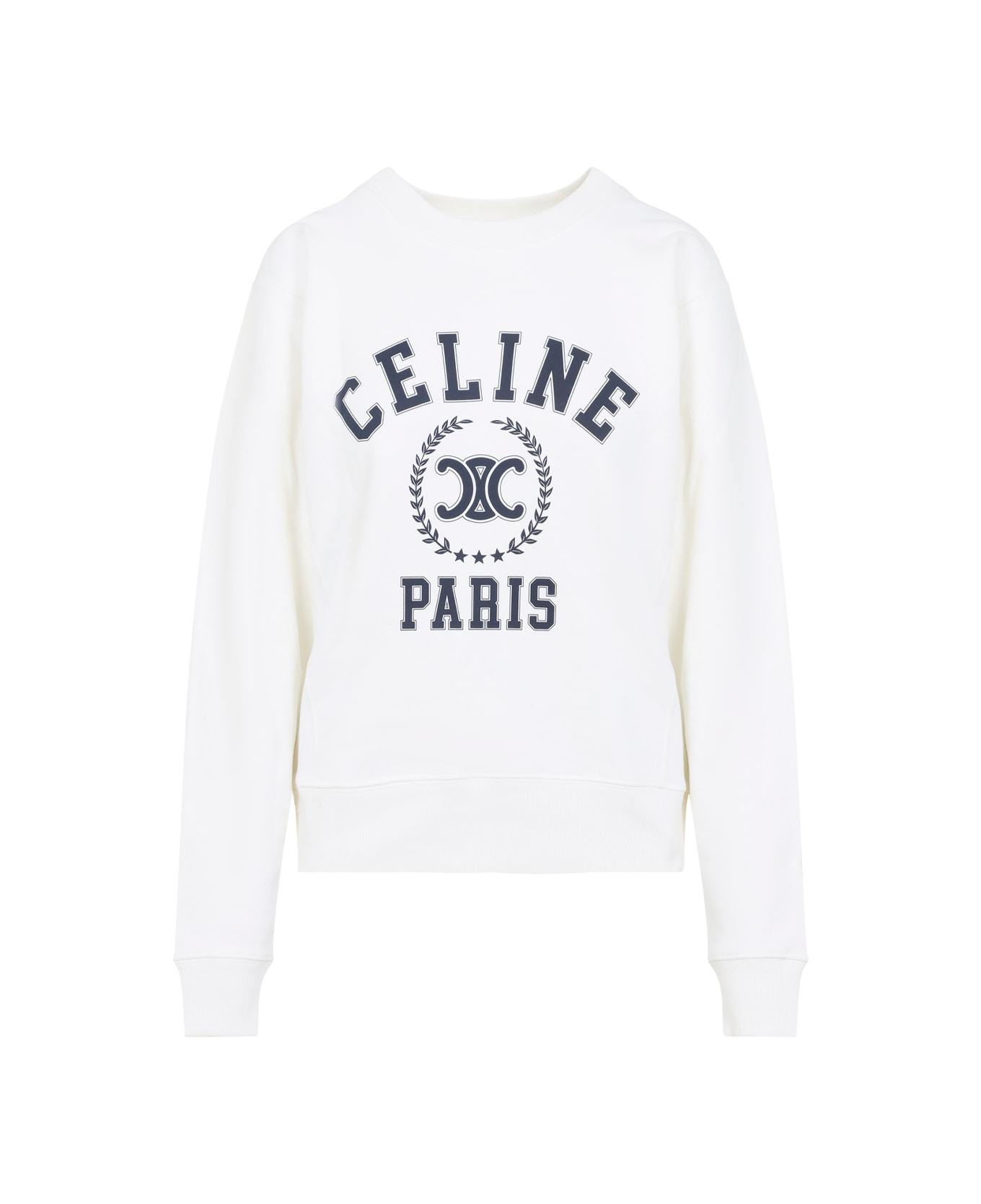 Celine University Sweatshirt - WHITE