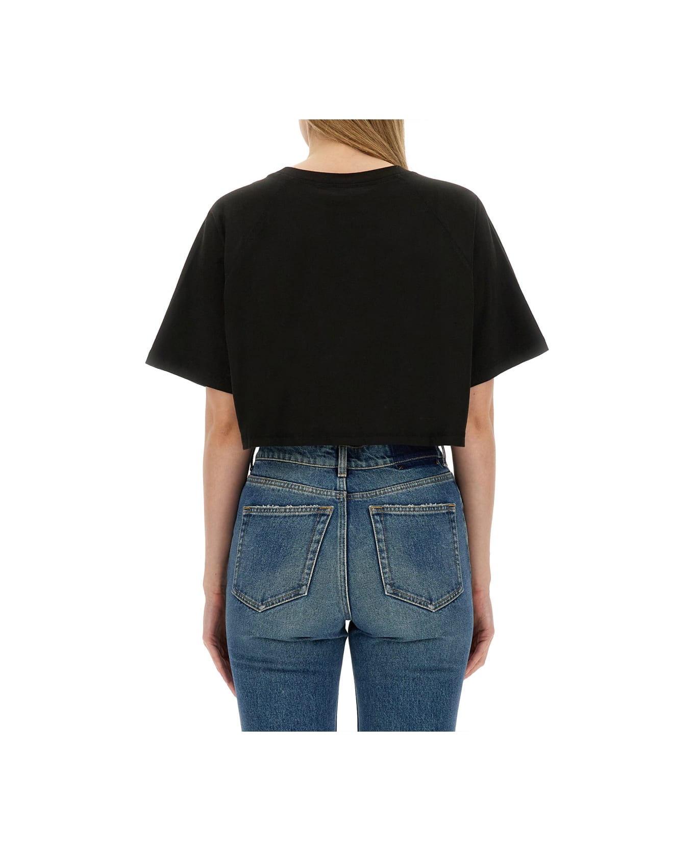 Kenzo Cropped Fit T-shirt - BLACK