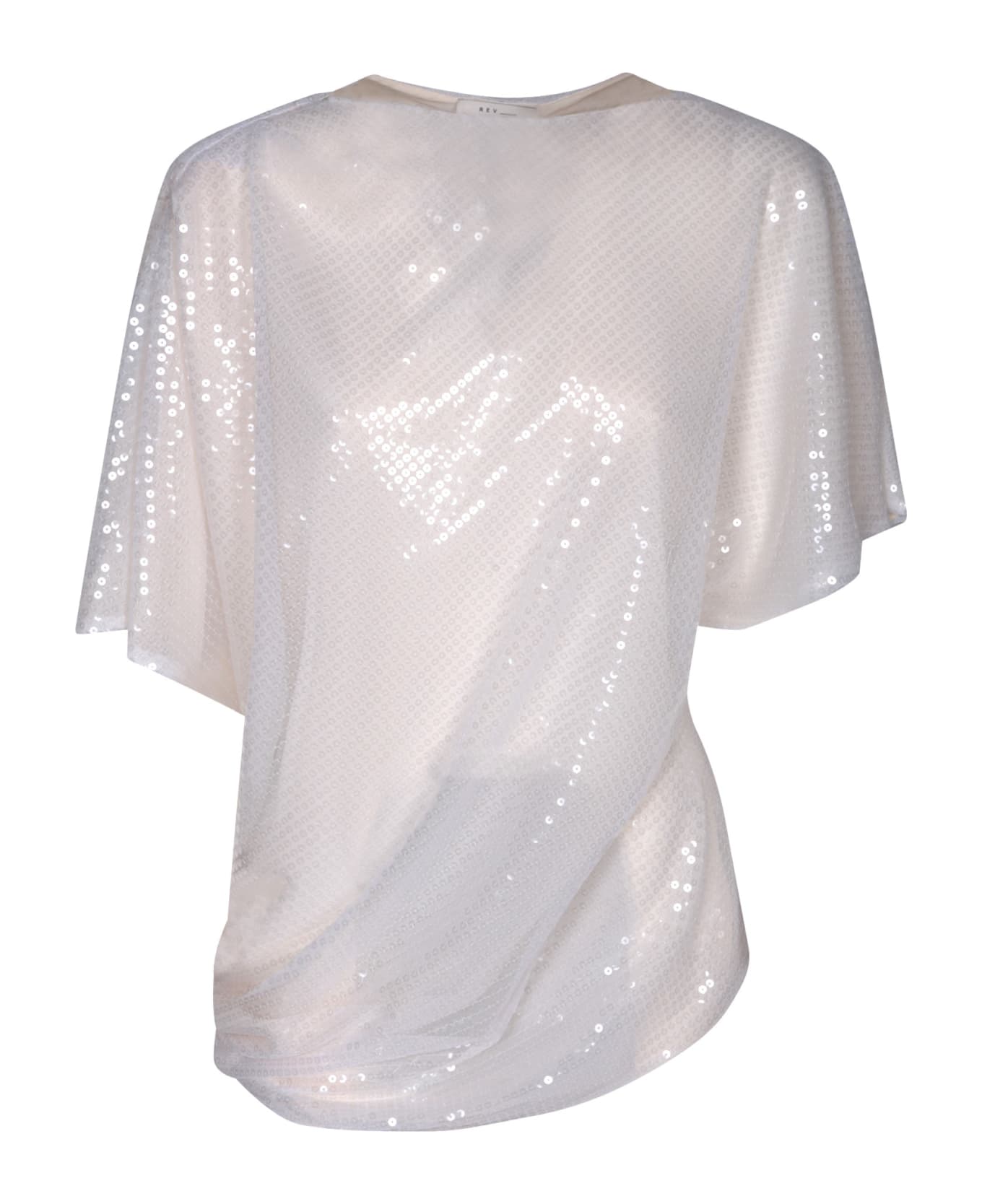 Rev Keziah Sequined Top In White - White