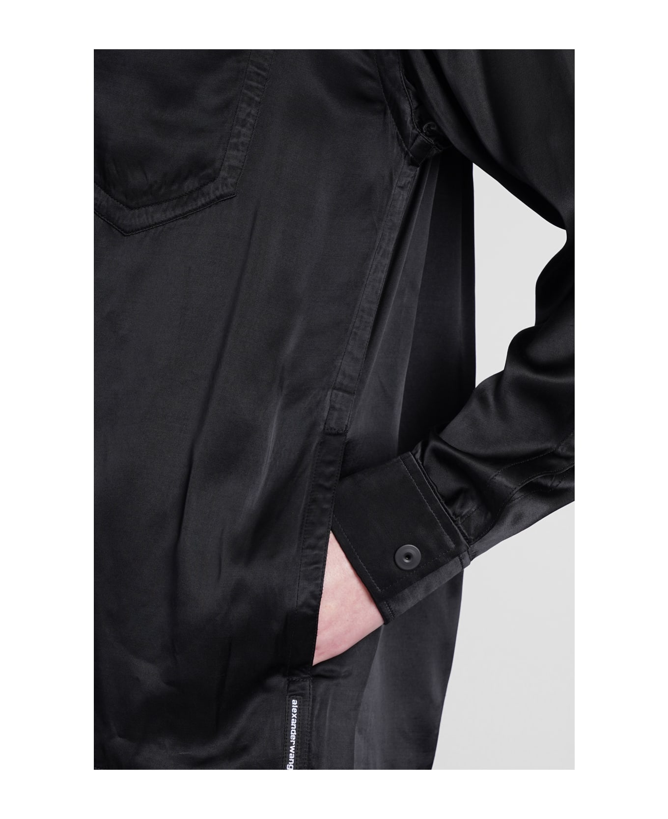 Alexander Wang Shirt In Black Viscose - black ジャケット