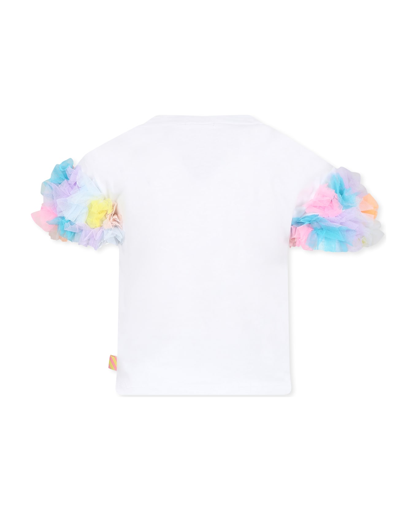 Billieblush White T-shirt For Girl With Writing - White