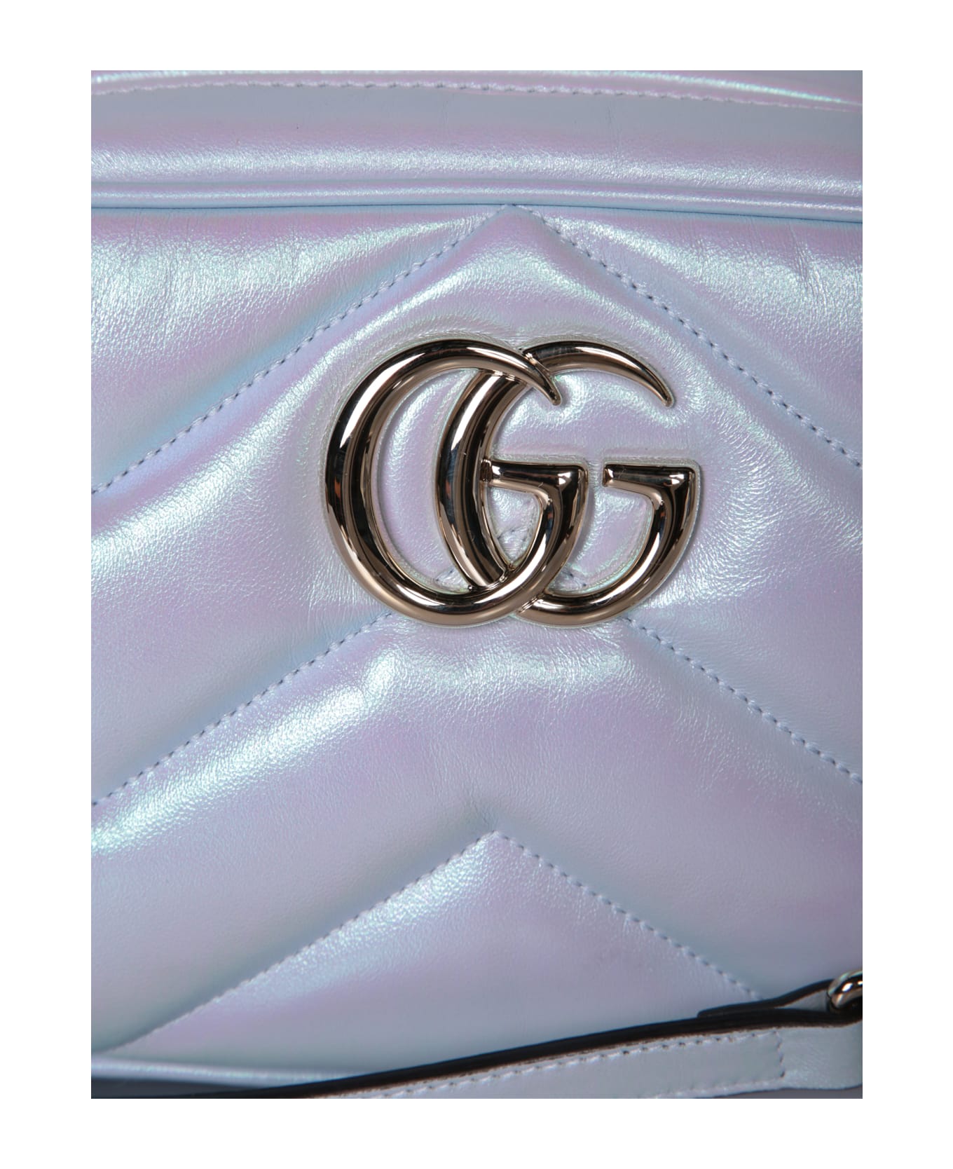 Gucci Gg Marmont Small Shoulder Bag - Iride Snow
