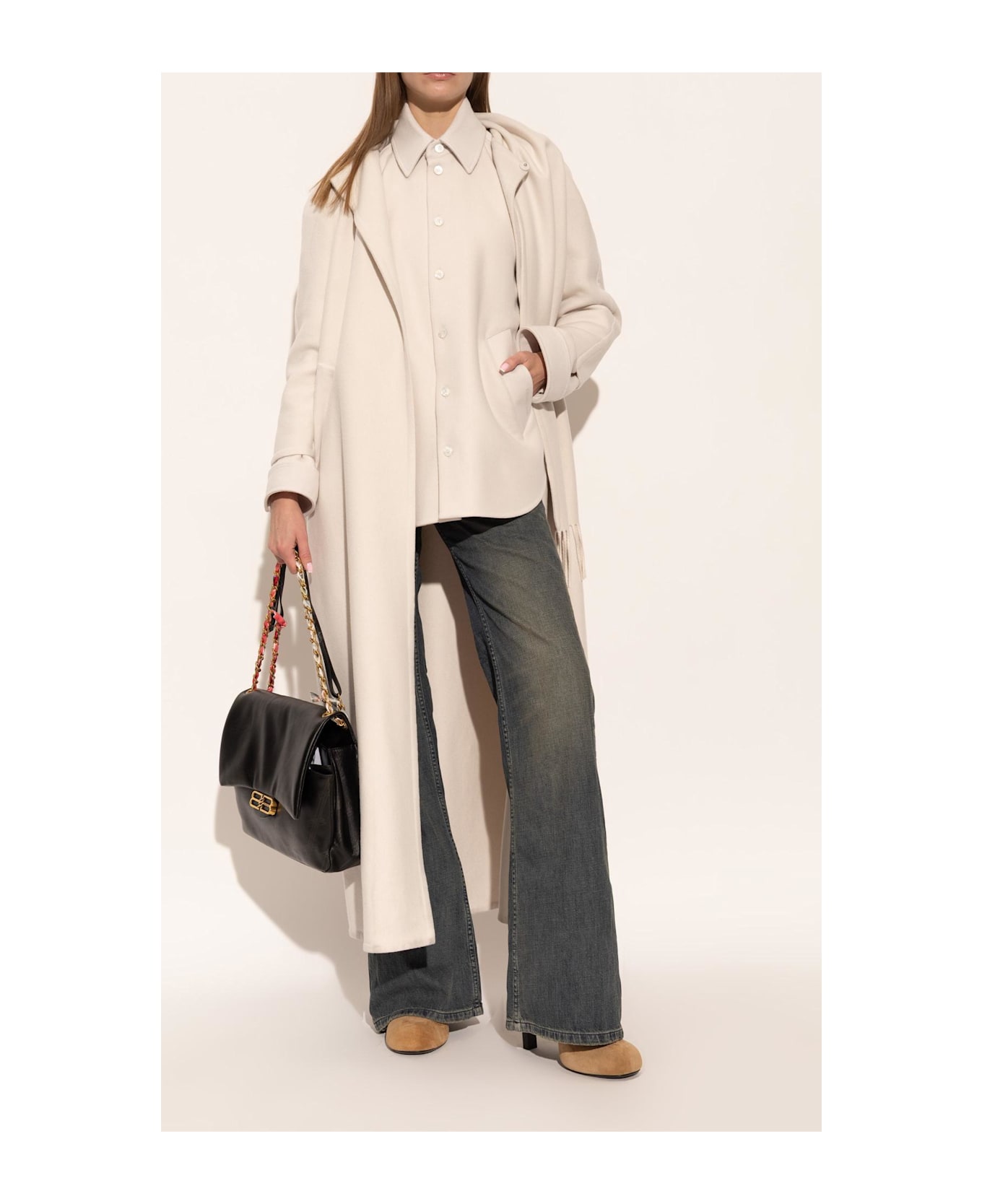 Balenciaga Heeled Ankle Boots 
fargo
 - Camel