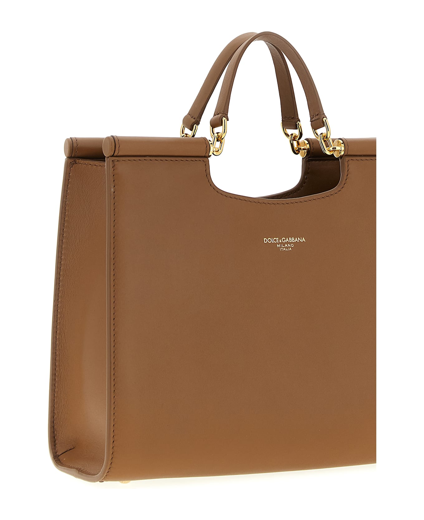 Dolce 
Gabbana Small 
sicily
 Shopping Bag - Brown