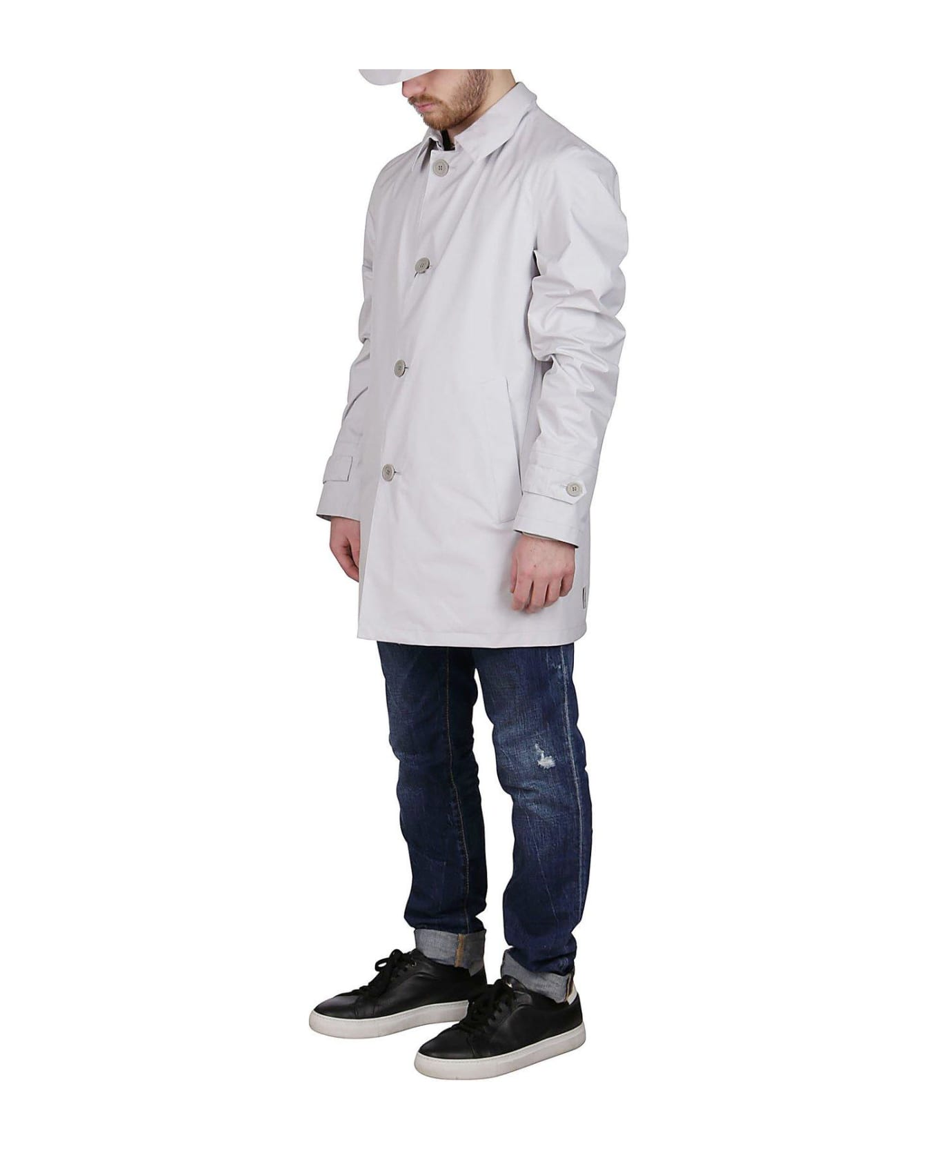 Herno Buttoned Shirt Jacket - GREY