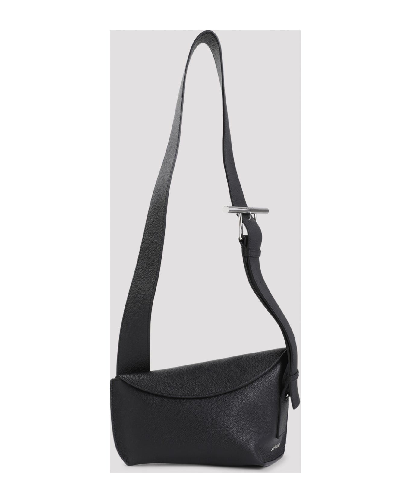 Alexander McQueen Black Sling Bag - Black Silver