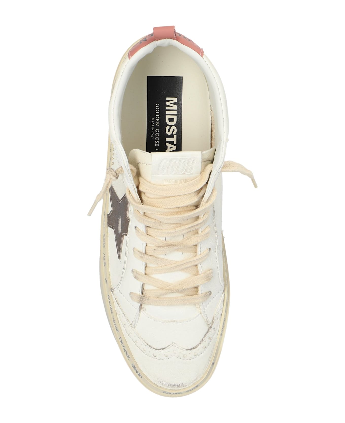 Golden Goose Hi Mid Star Lace-up Sneakers - White