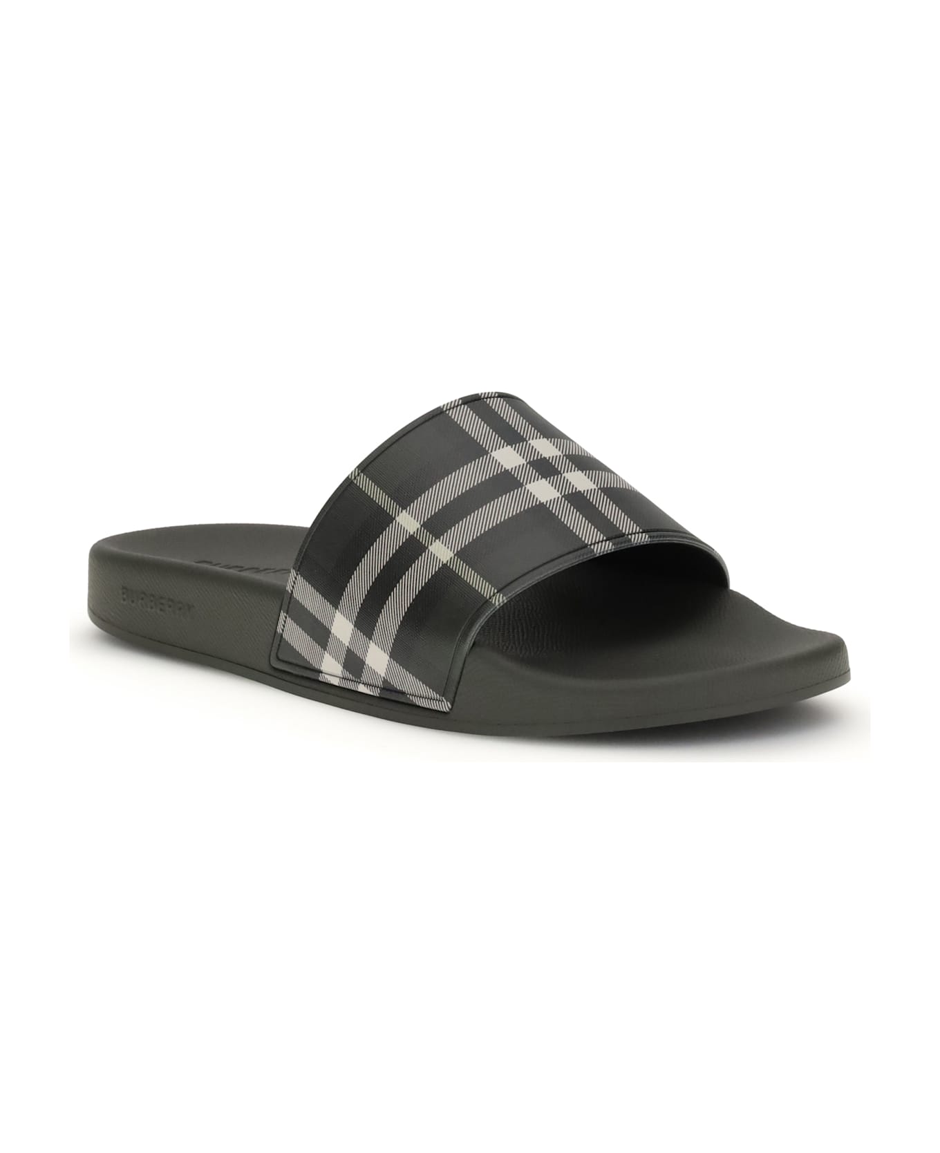 Burberry Rubber Check Slippers