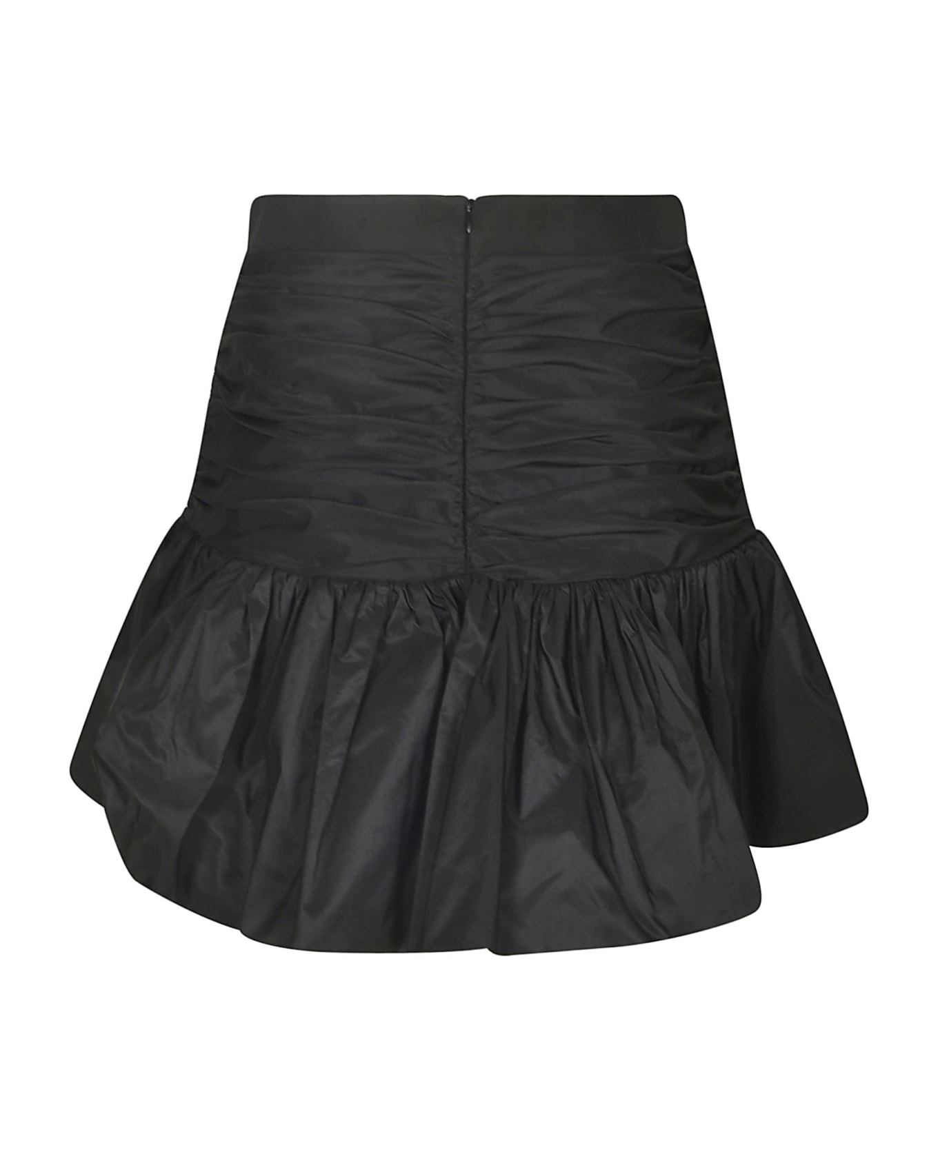 Patou Ruffle Mini Skirt - Nero