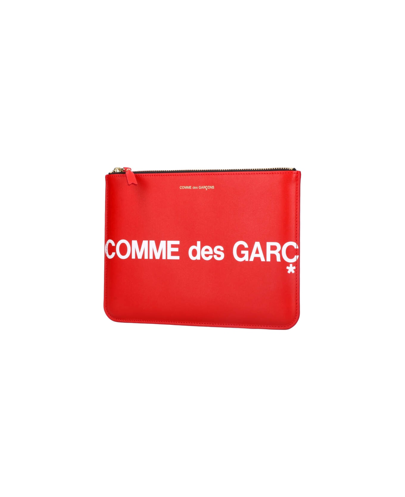 Comme des Garçons Wallet 'huge Logo' pouch - Red
