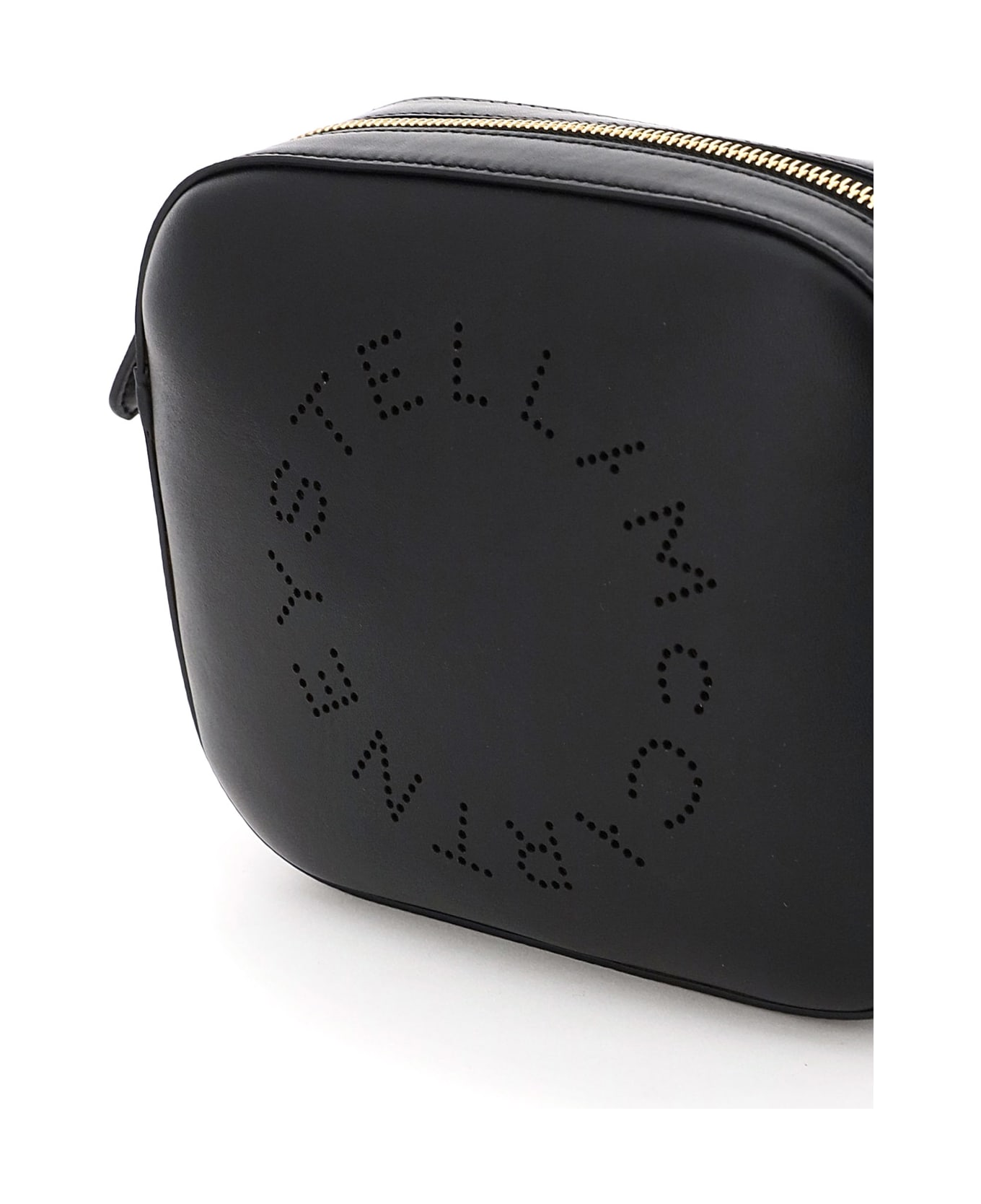 Stella McCartney Camera Bag With Perforated Stella Logo - BLACK