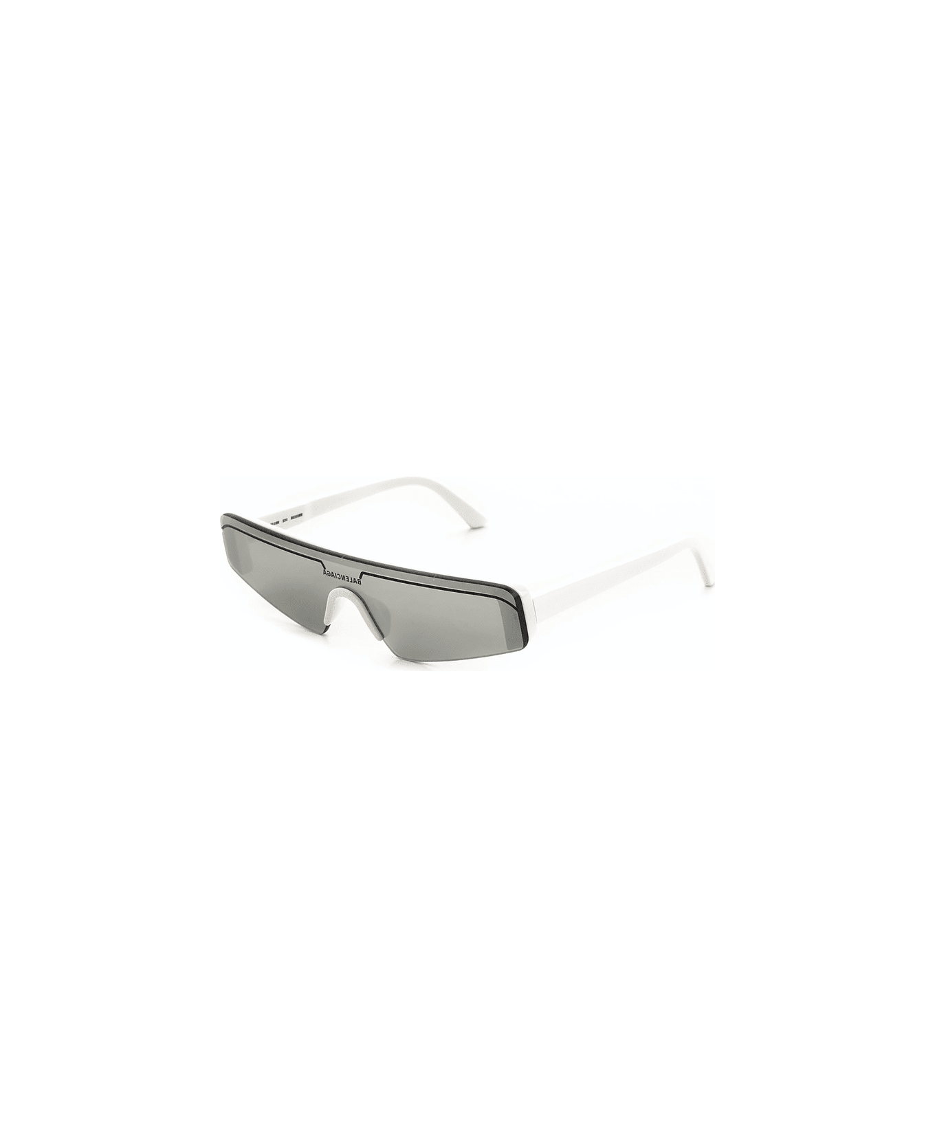 Balenciaga Eyewear BB0003S Sunglasses - White White Silver サングラス