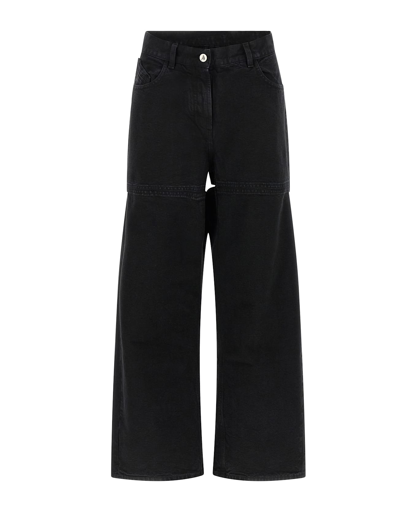 The Attico Cut-out Jeans - Black  