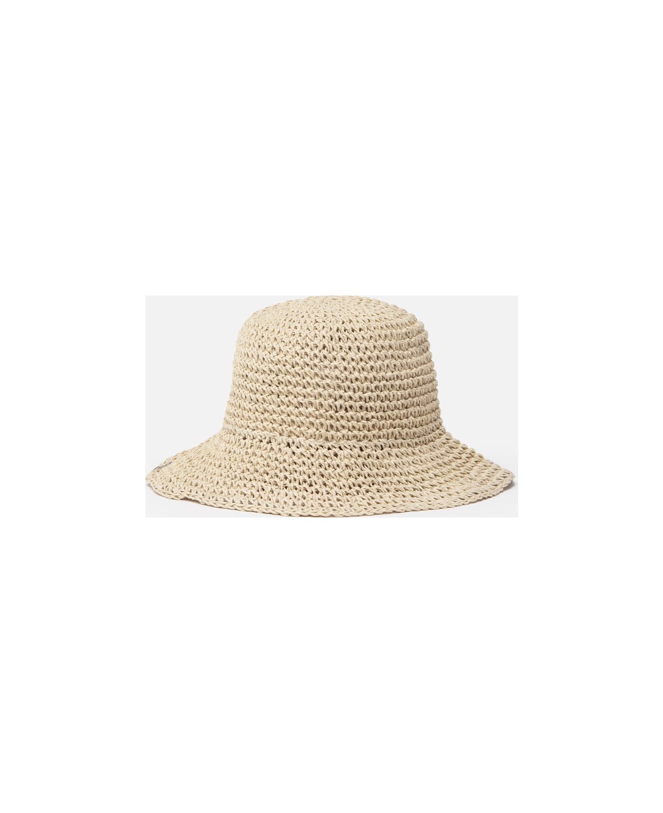MC2 Saint Barth Bucket-style Straw Hat Polly - BEIGE