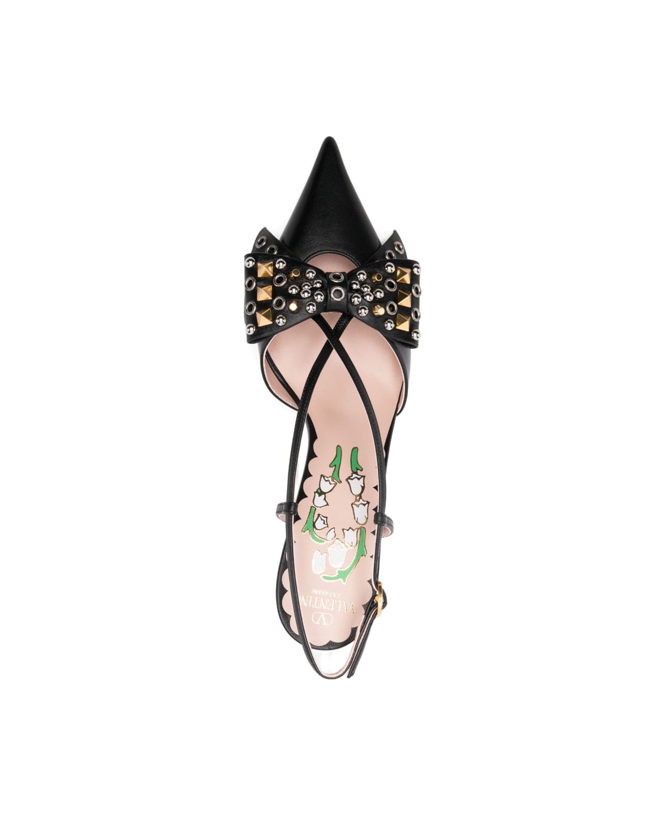 Valentino Garavani Bowow Leather Pumps - Black