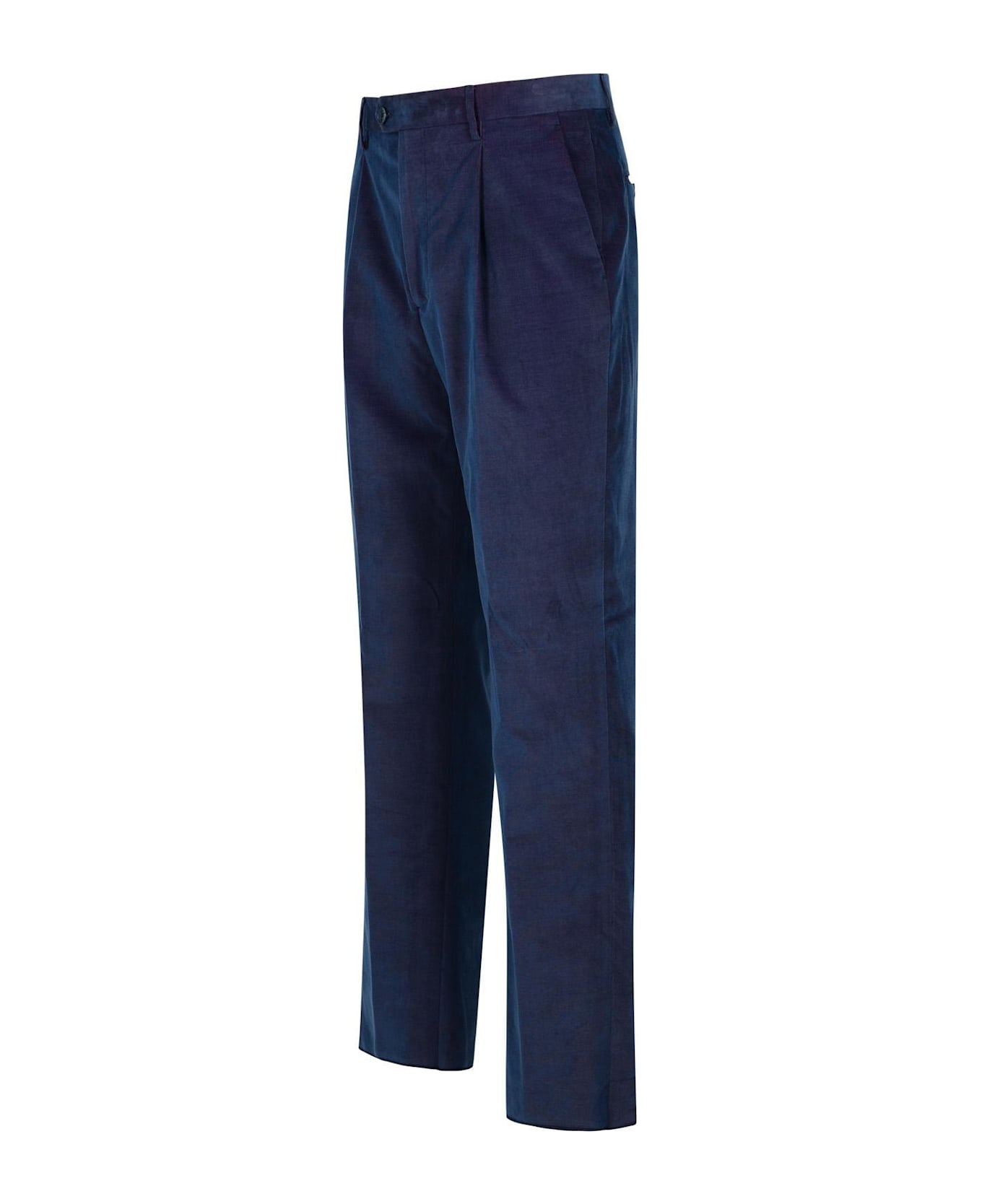 Etro Pleat Detailed Velvet Trousers | italist