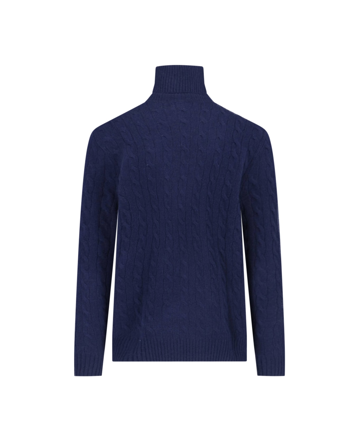 Ralph Lauren Logo Turtleneck Sweater - HUNTER NAVY