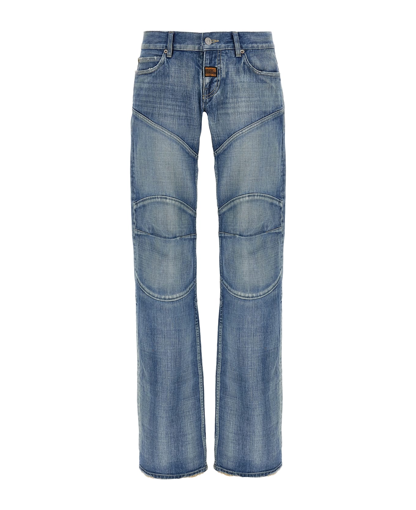 Balenciaga Relief Stitching Jeans - Blue