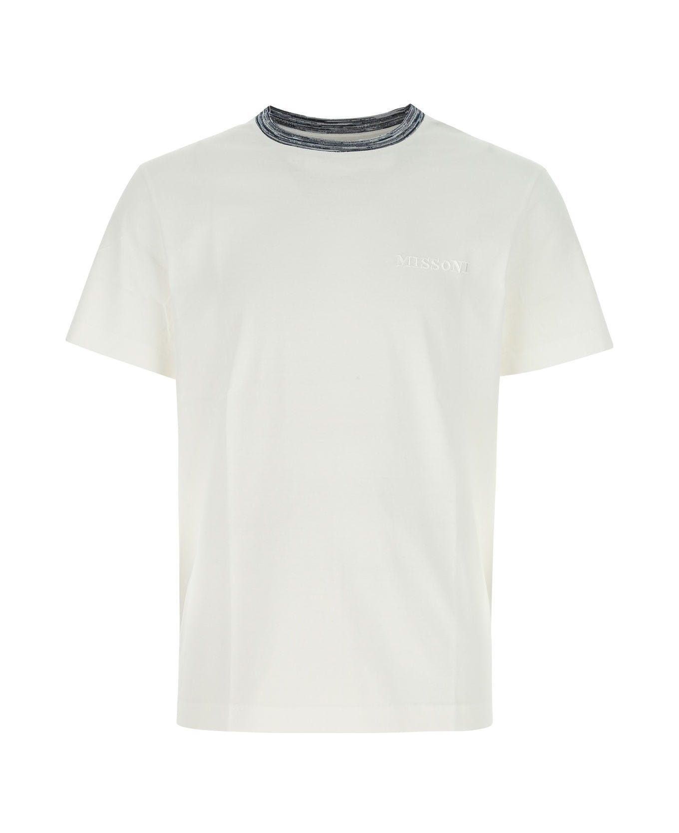 Missoni White Cotton T-shirt Missoni - WHITE