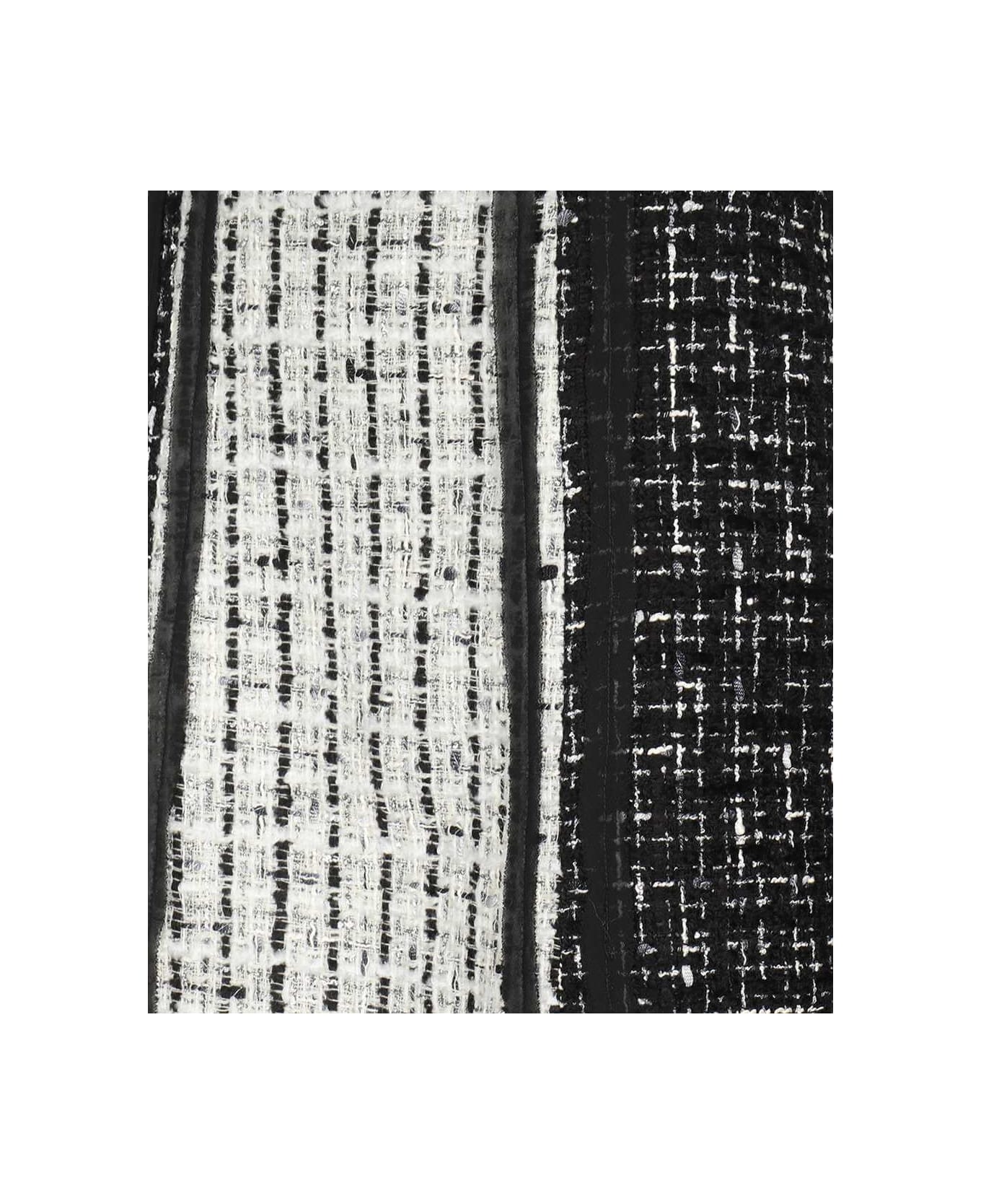 Karl Lagerfeld Bouclé Wool Skirt - black