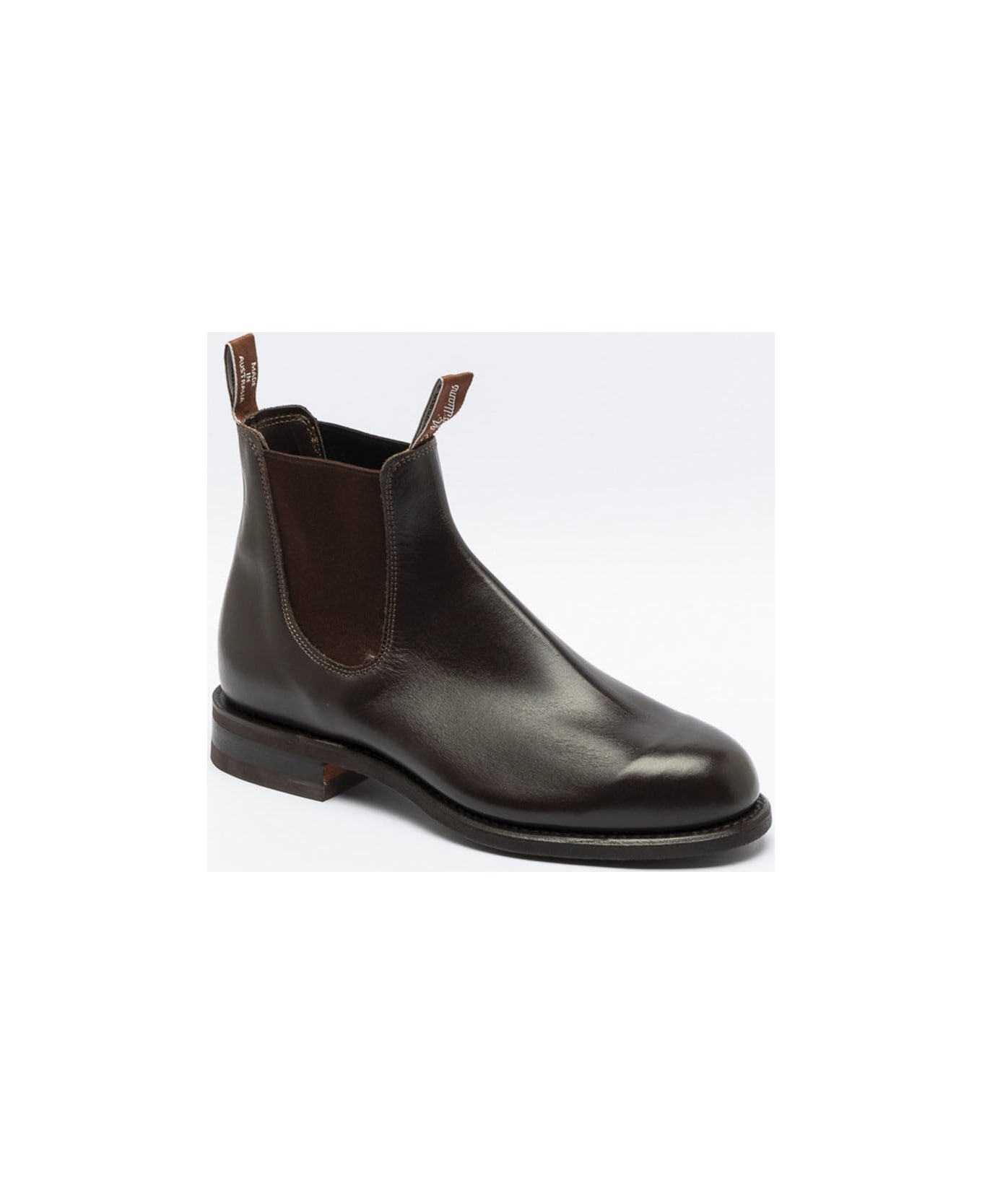 R.M.Williams Comfort Turnout Chestnut Yearling Leather Chelsea Boot - Marrone