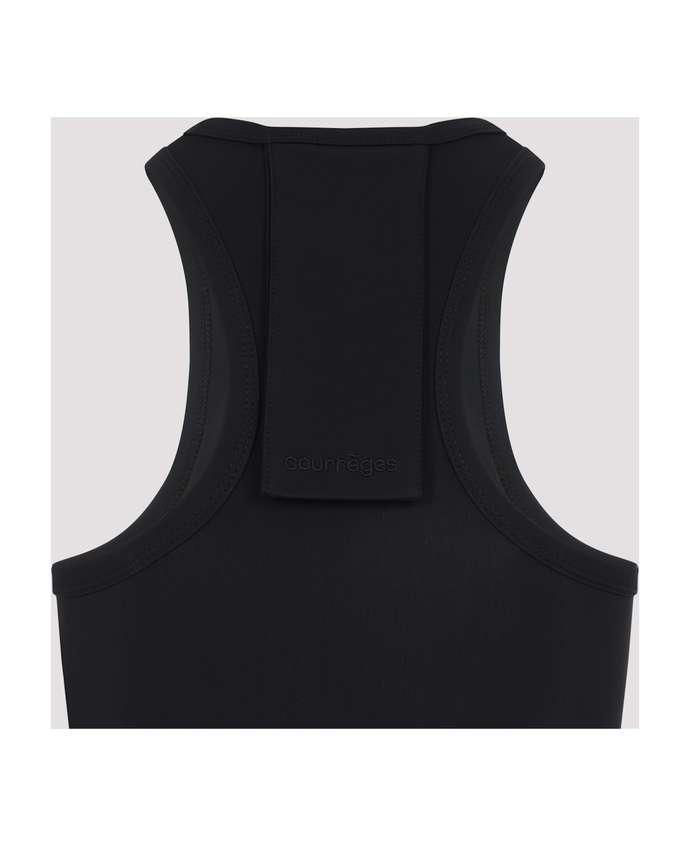Courrèges Scuba Tech Jersey Bra - Black