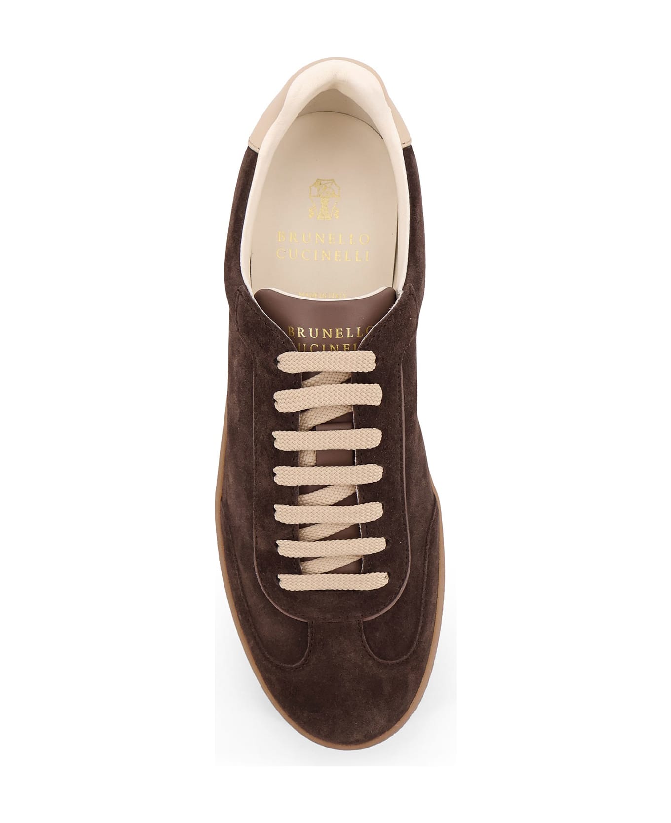 Brunello Cucinelli Suede Sneakers - DARK BROWN