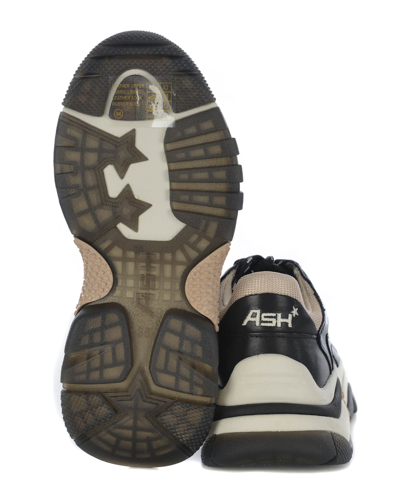 Ash Sneakers Ash "addict02" Made Of Leather - Black