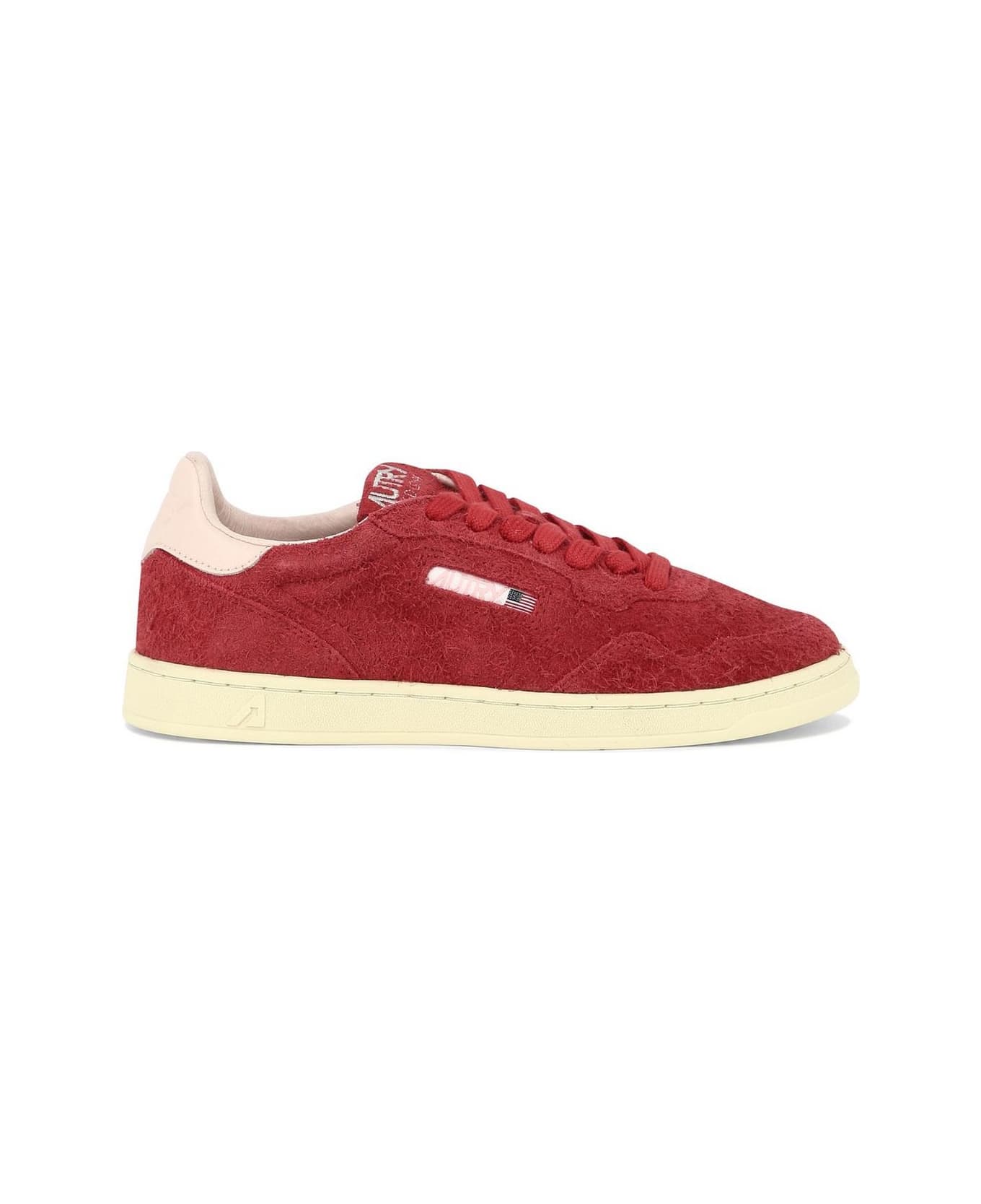 Autry New Flat Low Sneakers - Red/pow