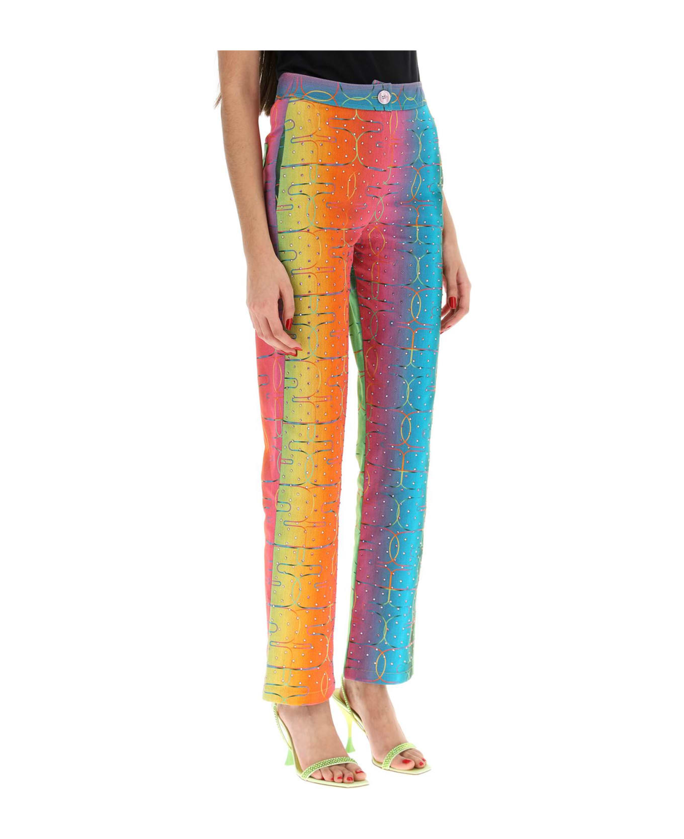 SIEDRES 'bery' Multicolor Rhinestone Pants - MULTI