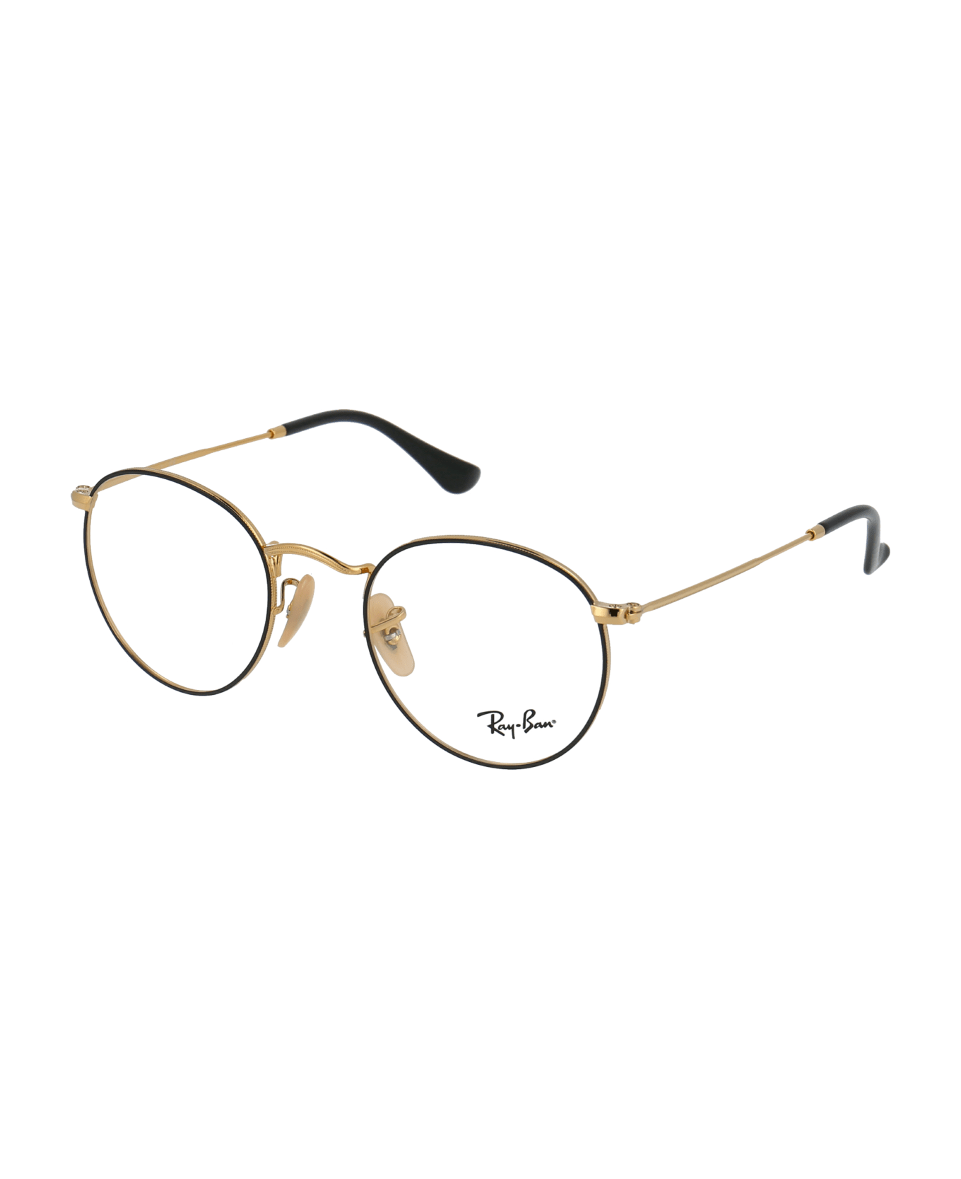 Ray-Ban Round Metal Glasses - 2991 Black On Gold