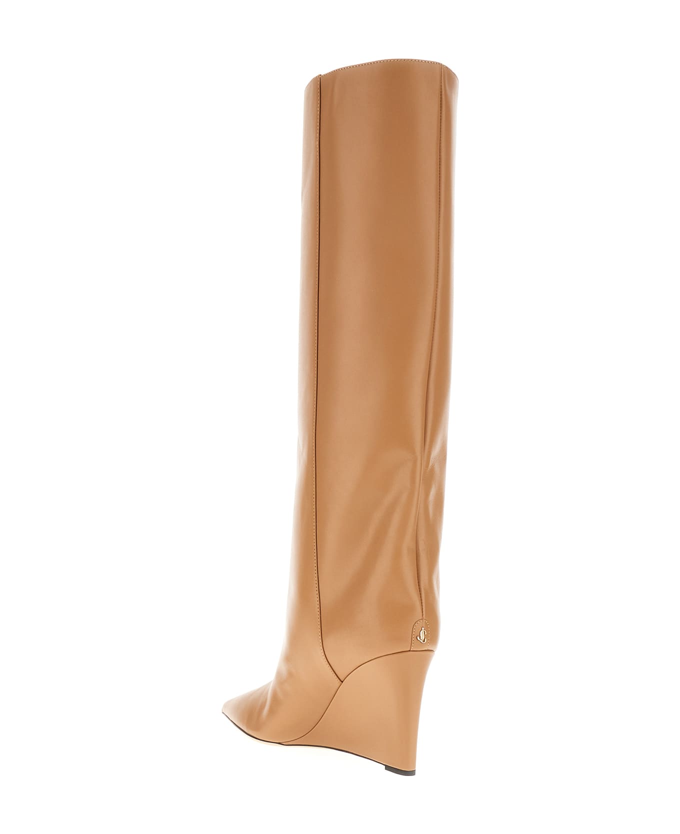 Jimmy Choo Camel Leather Blake Boots - BISCUIT