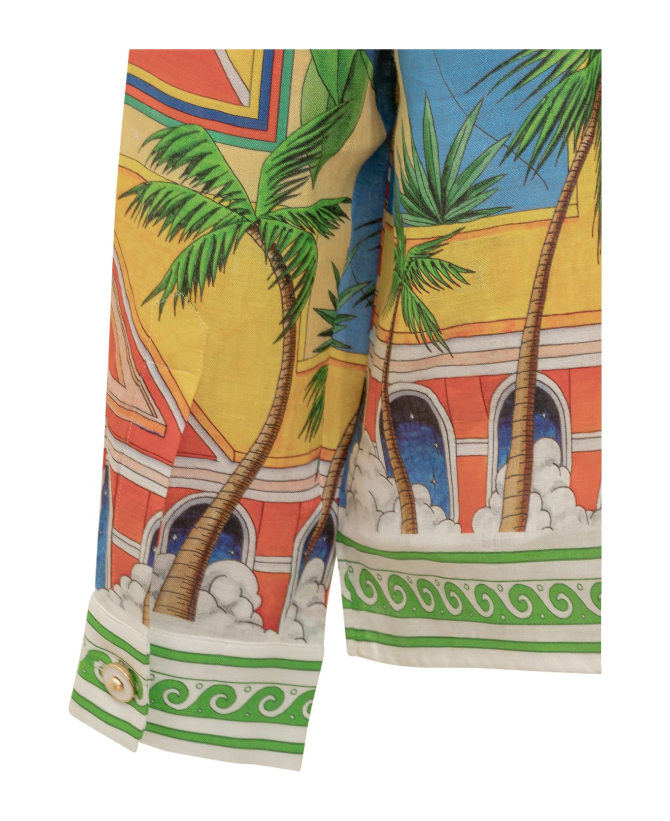 Casablanca Linen Shirt - TROPHY ORANGE