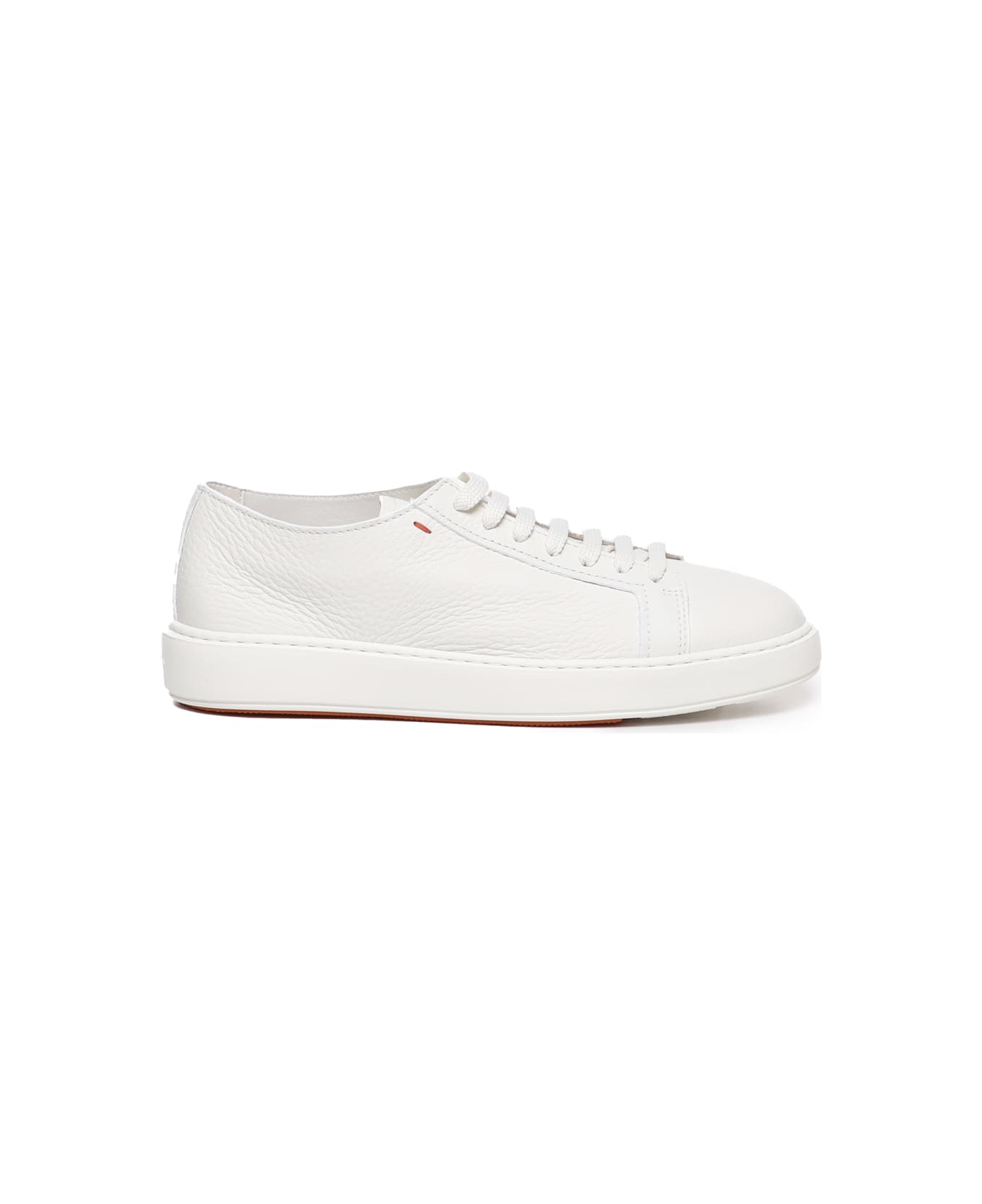 Santoni Cotton Canvas Sneakers - White