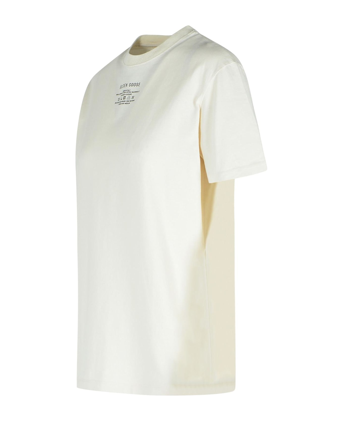 Golden Goose White Cotton T-shirt - White