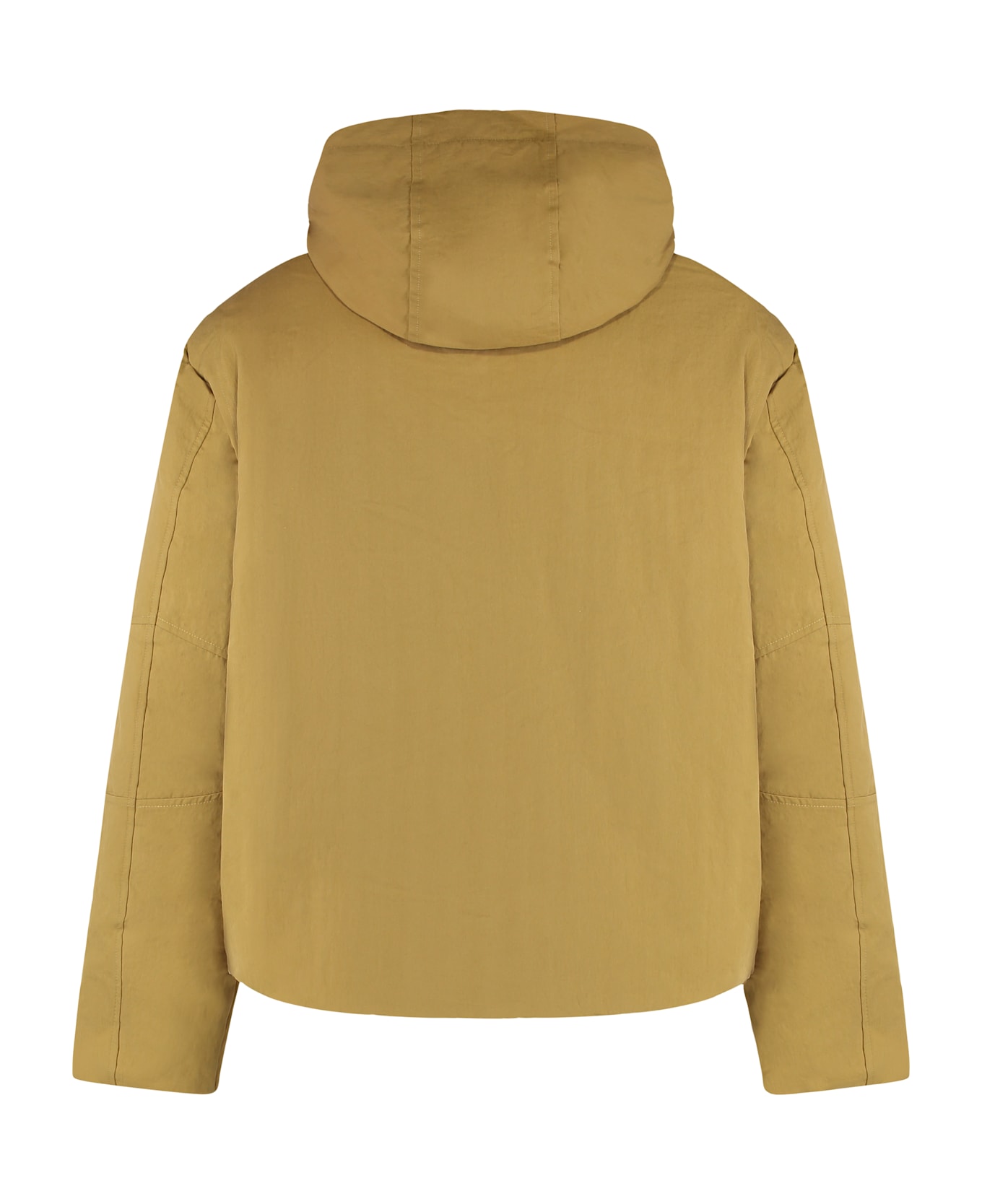 K-Way Short Parka Guillermo With Hood - Mustard