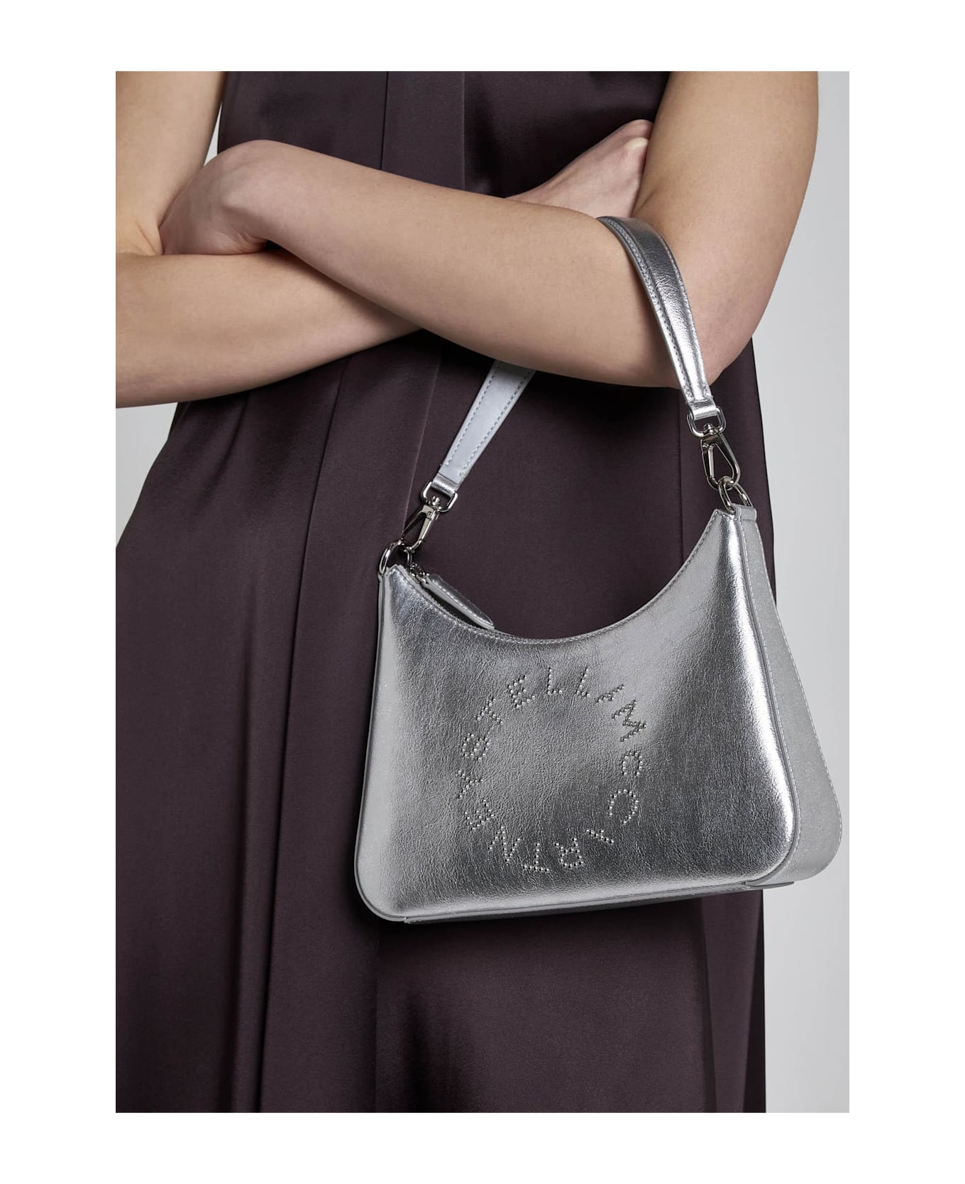Stella McCartney Alter Nappa Hobo Bag - ARGENTO