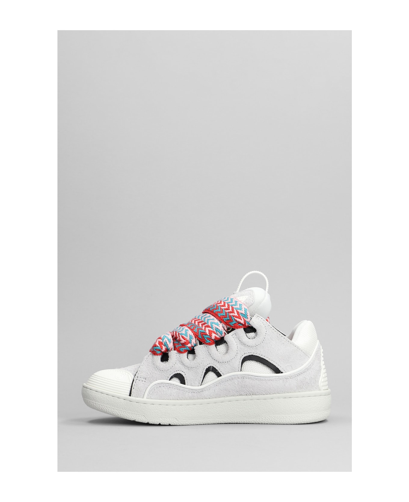 Lanvin Curb Sneakers In White Leather - white スニーカー