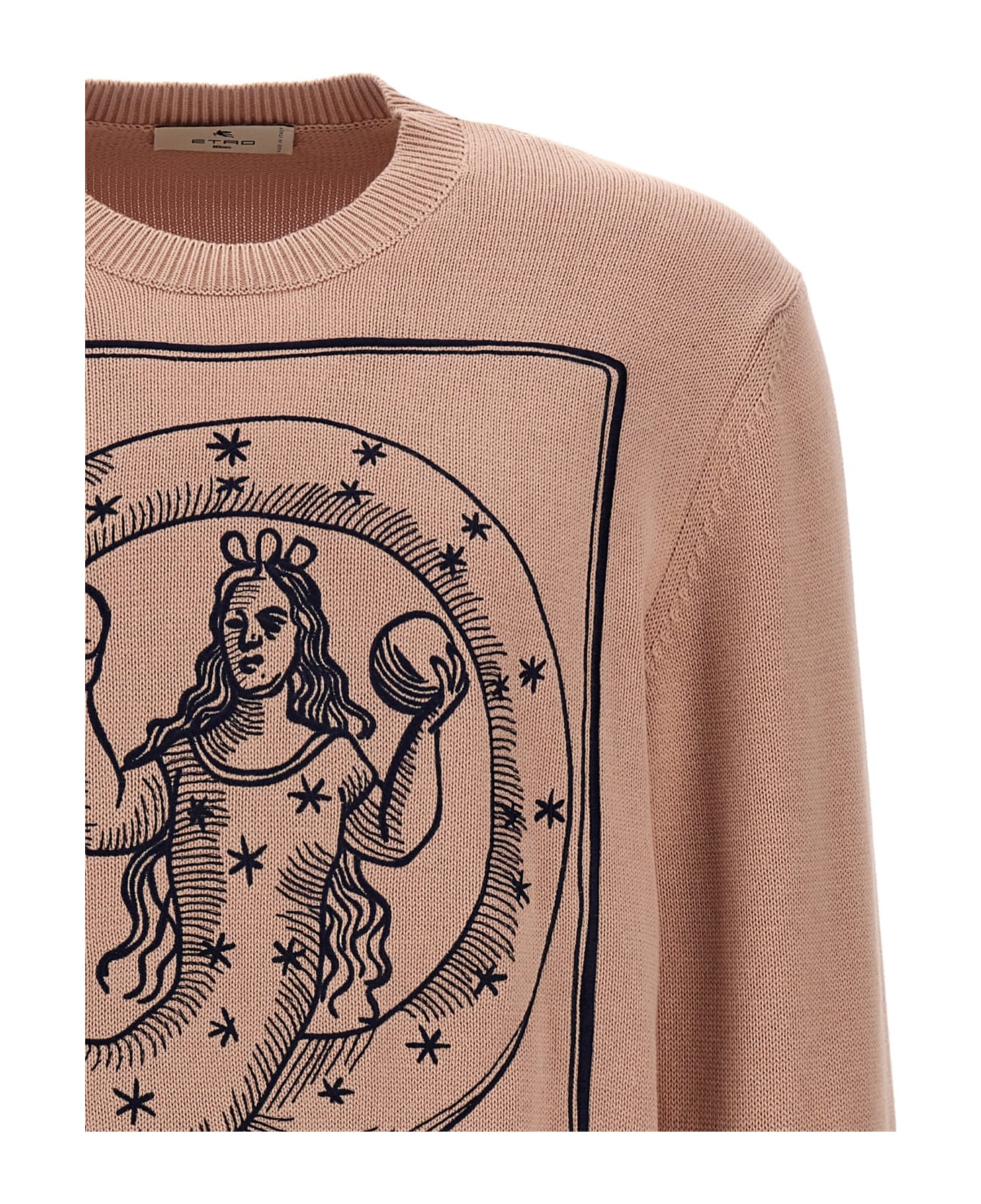 Etro Logo Embroidery Sweater - Pink